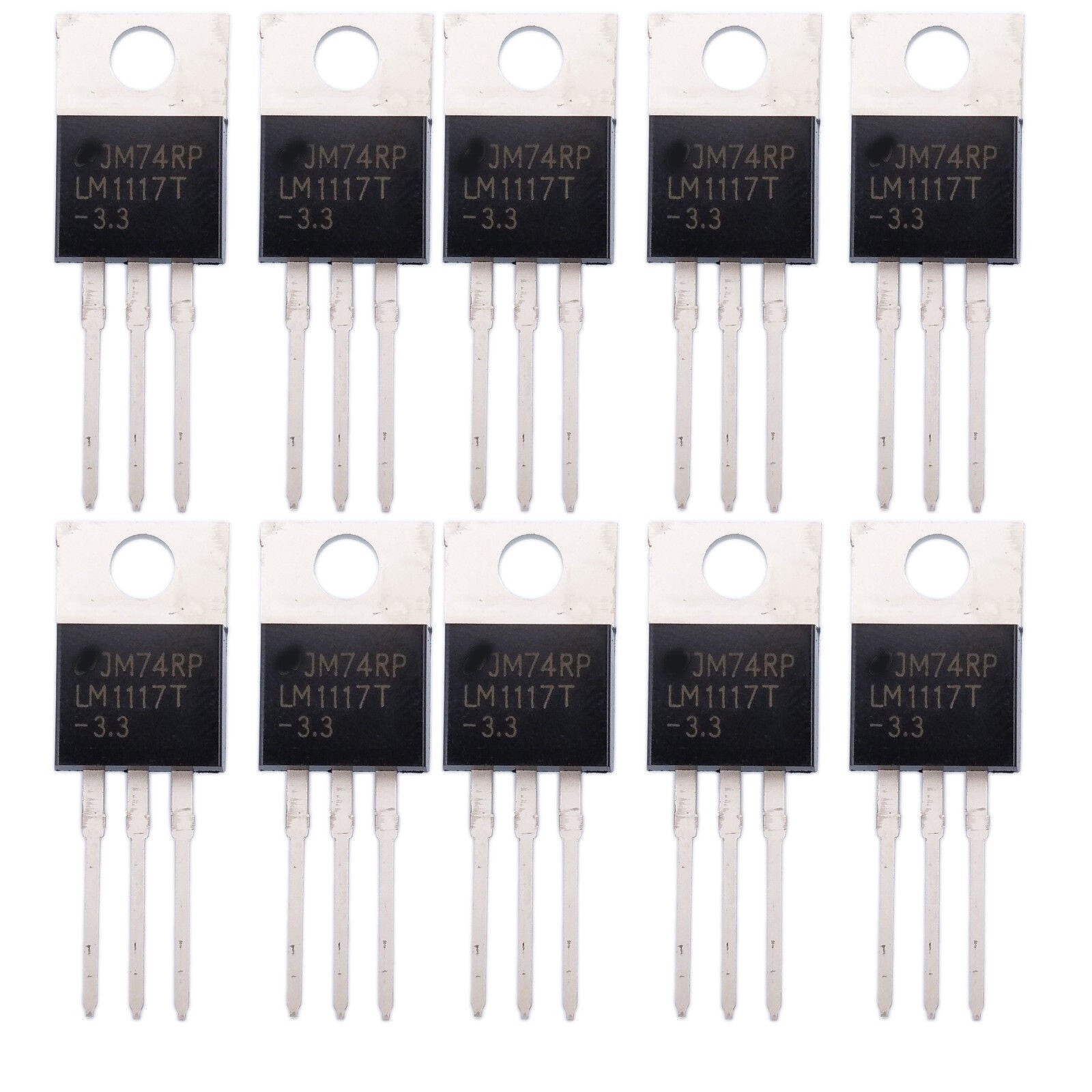 US Stock 10pcs LM1117T-3.3V LM1117T 3.3V Low Drop-Out Voltage Regulator TO220