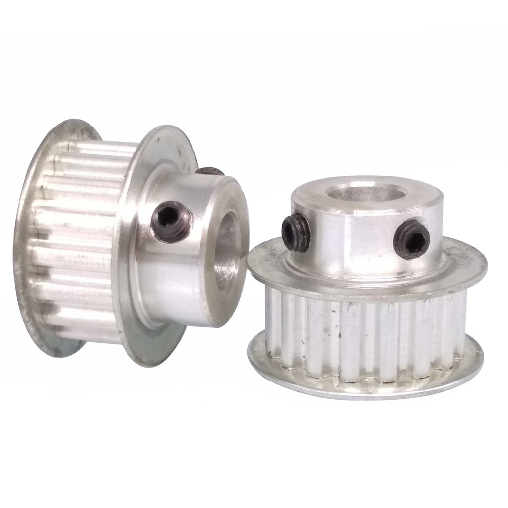 2x XL 17T Timing Belt Pulley Synchronous Wheel 10mm Bore For 10mm Width Belt