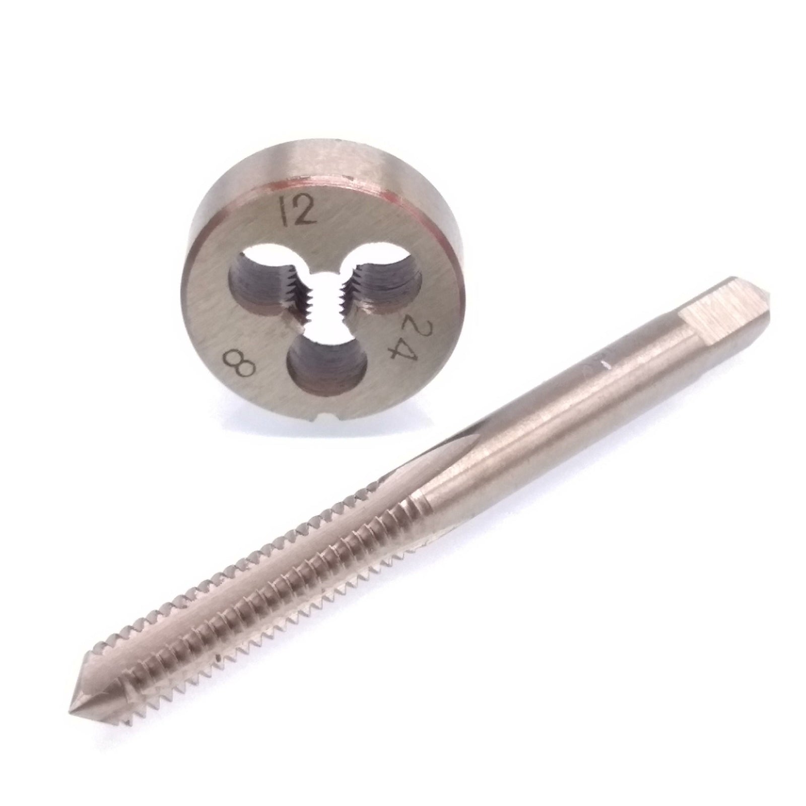 HSS 12-24 UNC Tap & 12-24 UNC Die Right Hand