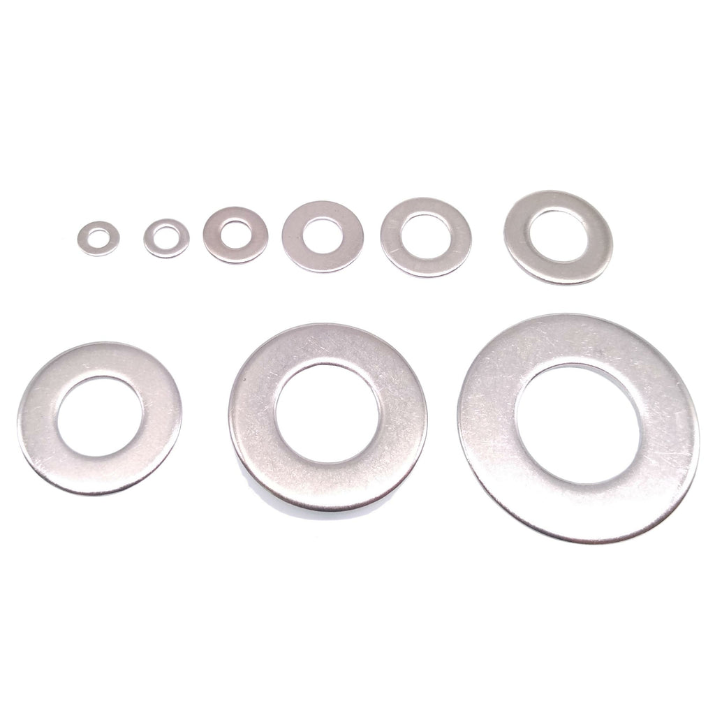 1240pcs Stainless Steel Flat Washers Assortment Kit