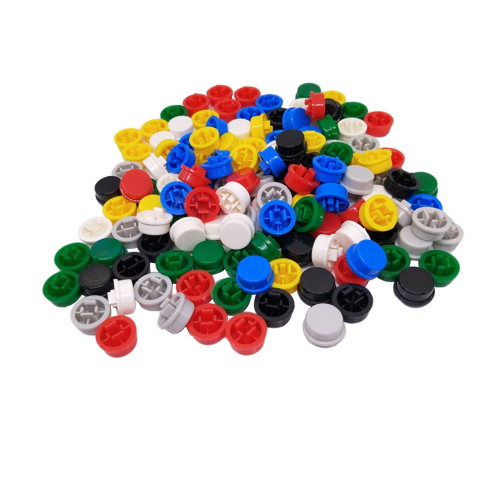 US Stock 140pcs Mixed Color Tactile Button Caps Kit For 12×12×7.3mm Tact Switch