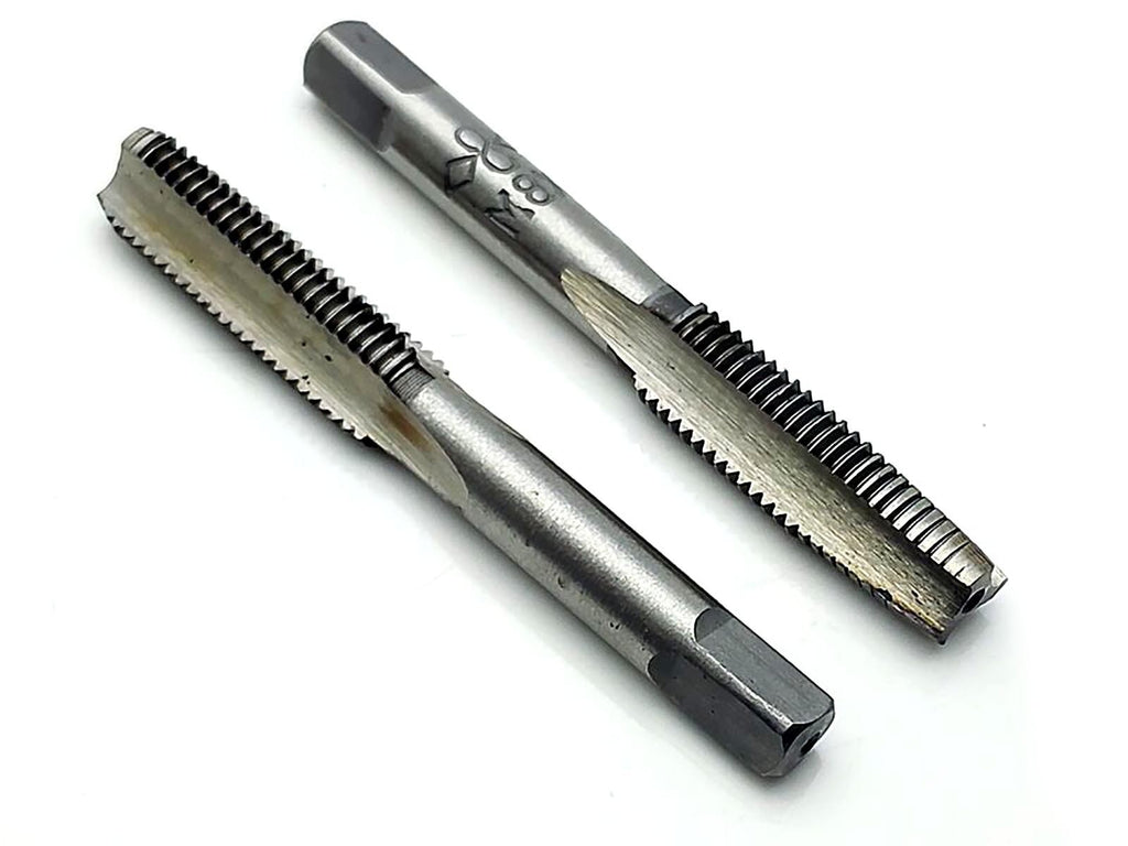 US Stock HSS 8mm x 1 Metric Taper and Plug Tap Right Hand Thread M8 x 1mm Pitch