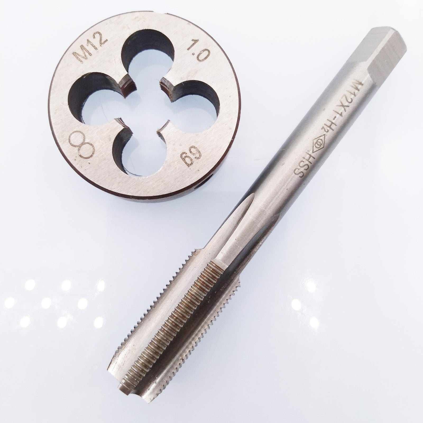 US Stock HSS M12 x 1mm Tap & M12 x 1.0mm Die Metric Thread Right Hand