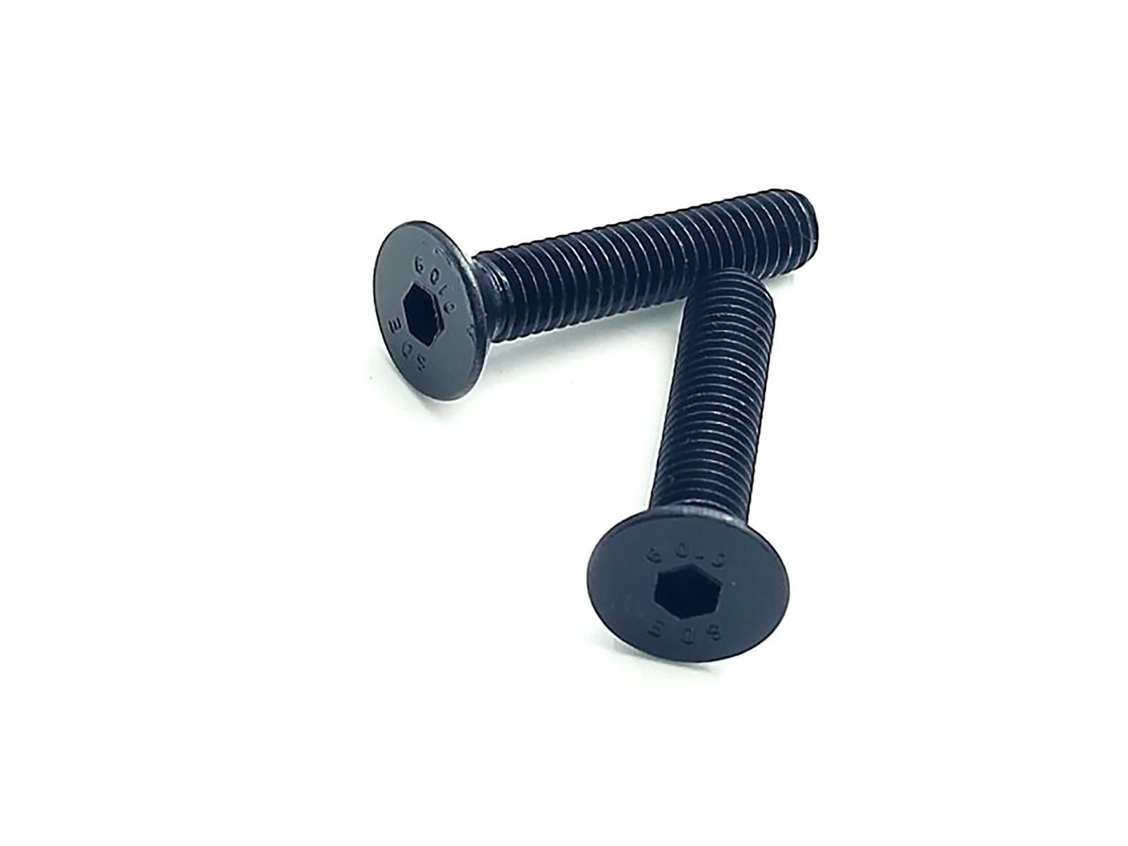 US Stock 50x M5 x 25mm Grade 10.9 Flat Countersunk Hex Socket Bolts Screws Black