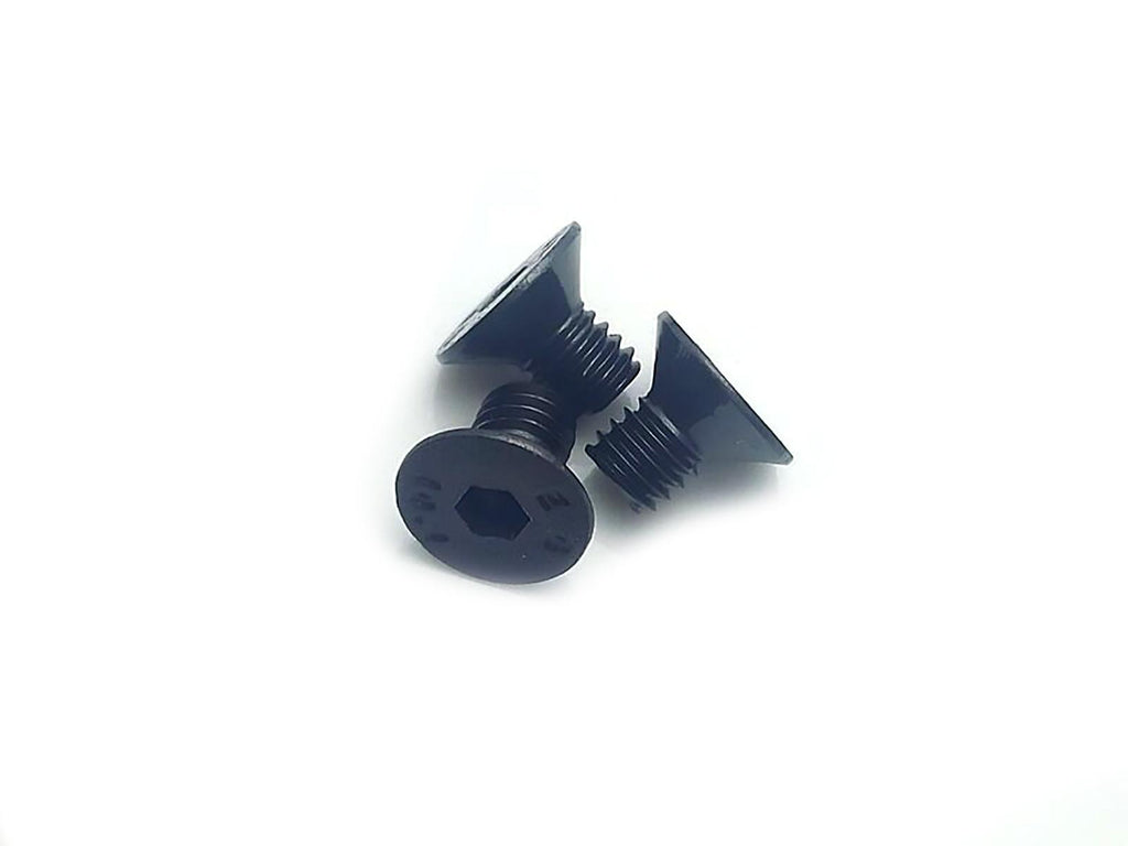 US Stock 50pc M4 x 6mm Grade 10.9 Flat Countersunk Hex Socket Bolts Screws Black