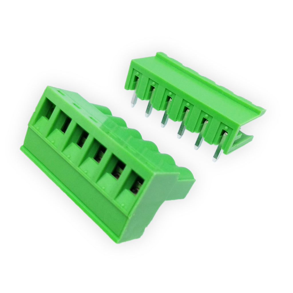 US Stock 10Set 2EDG 6P Plug-in Screw Terminal Block Connector 5.08mm Right Angle
