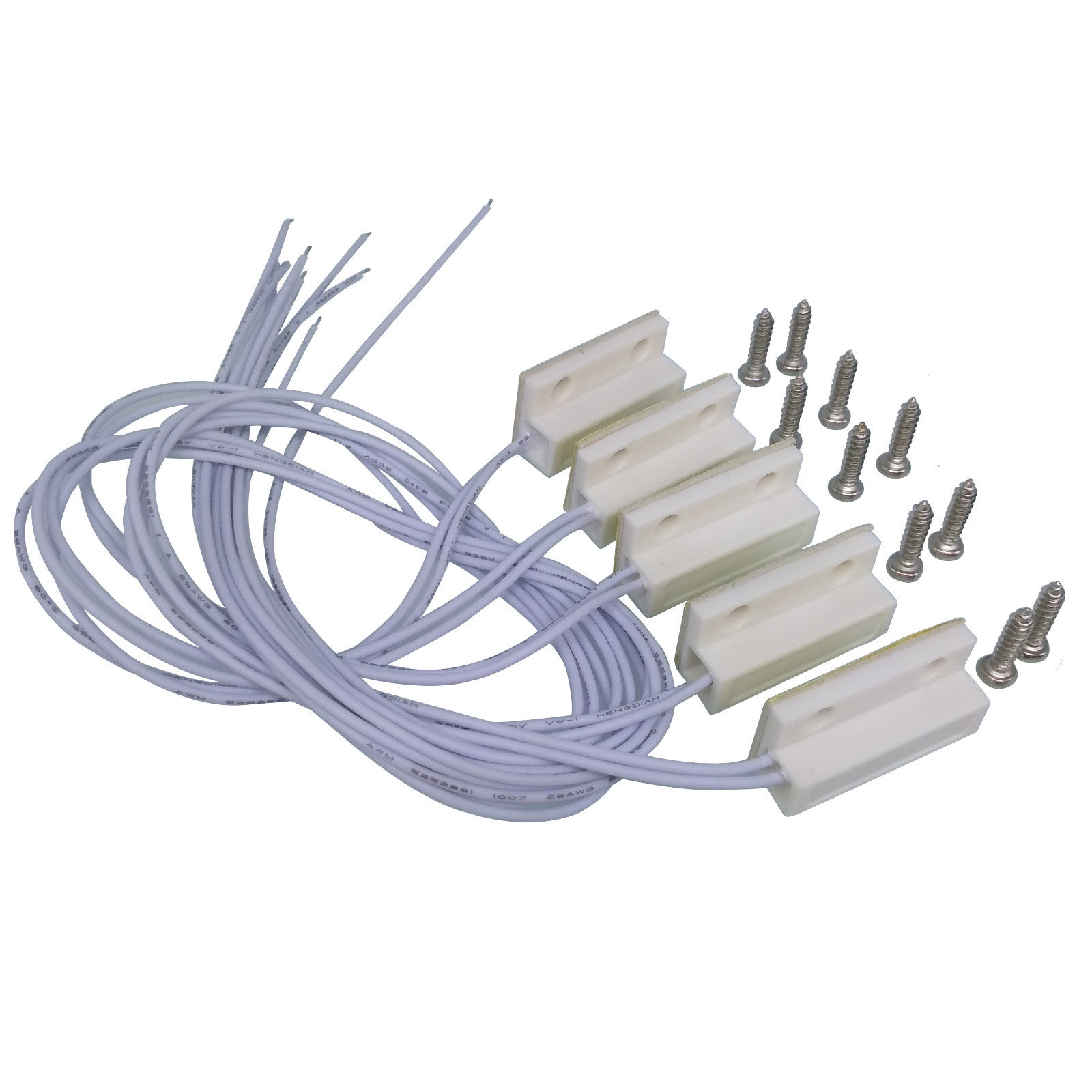 US Stock 5 Set NC Door Or Window Contact Magnetic Reed Switch Alarm