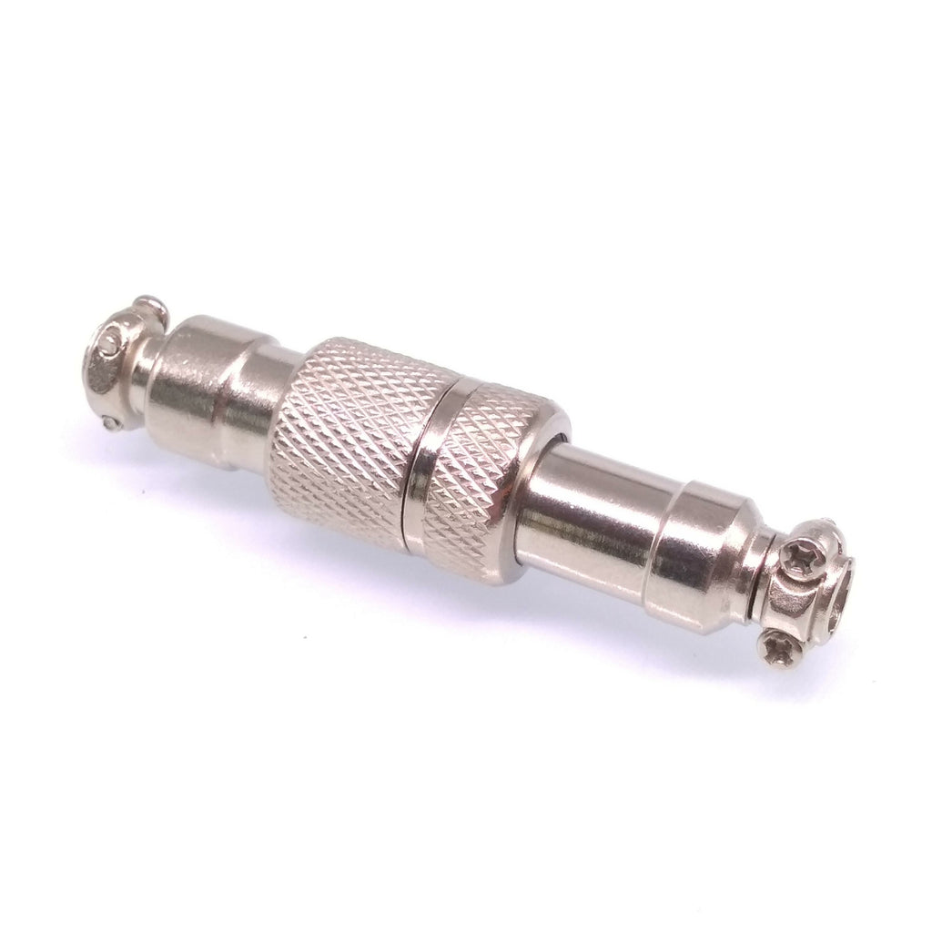 2Sets GX12 4Pin 12mm Panel Mounting Metal Aviation Connector Plug + Socket