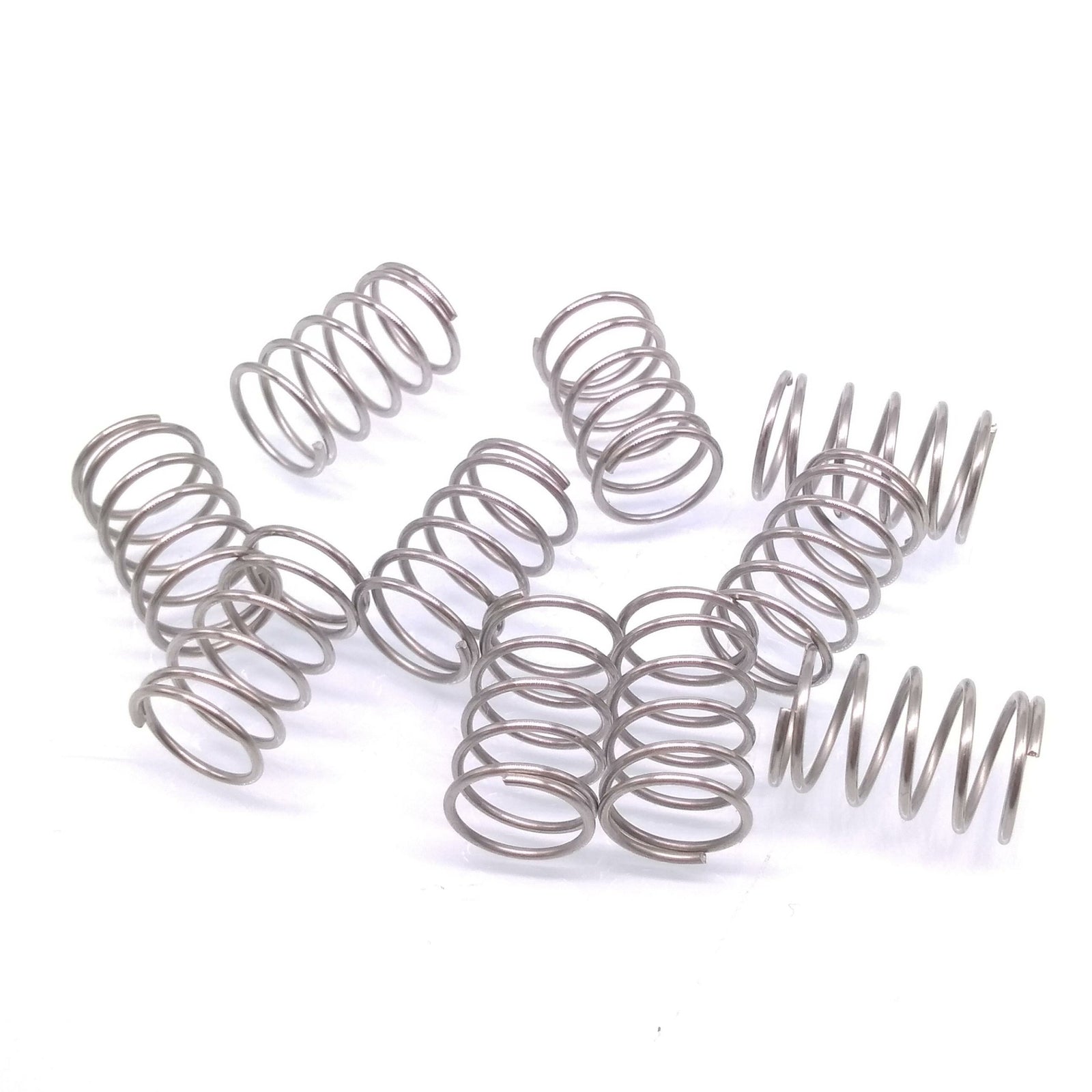 10pcs 0.8mm x 10mm x 15mm Stainless Steel Compression Spring Pressure Spring