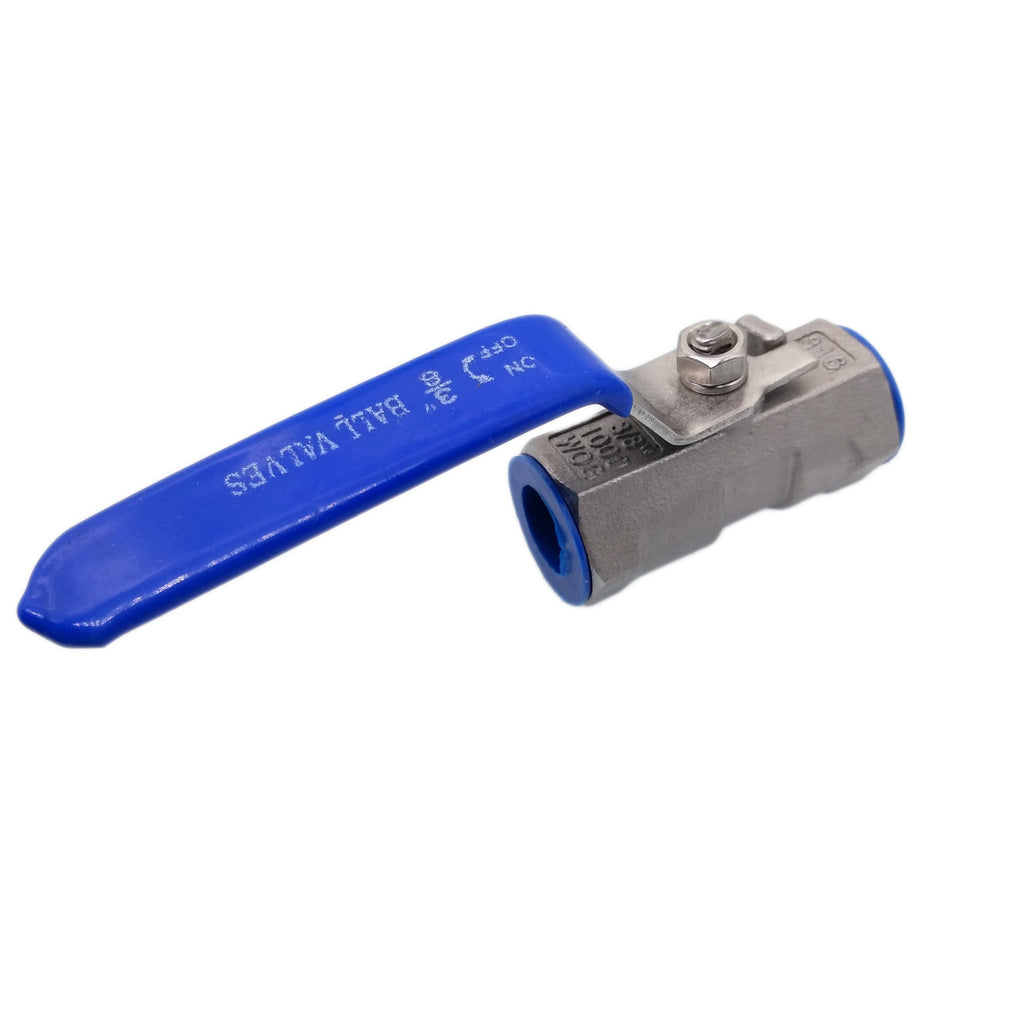 US Stock 3/8" NPT Female 1-Piece 316 Stainless Steel Port Ball Valve WOG1000