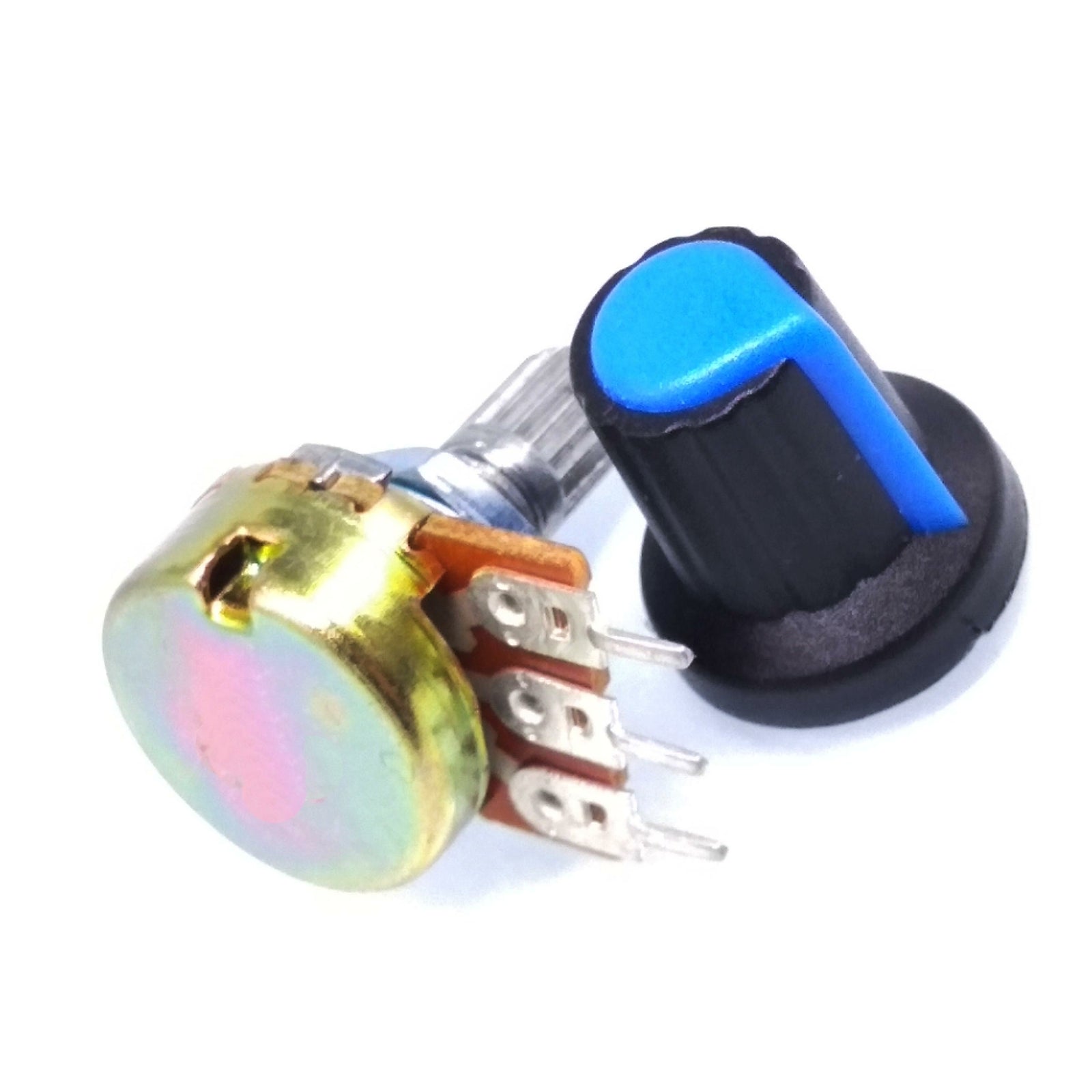 US Stock 10 Units 200K B200K OHM Linear Taper Rotary Potentiometer POT Blue Knob