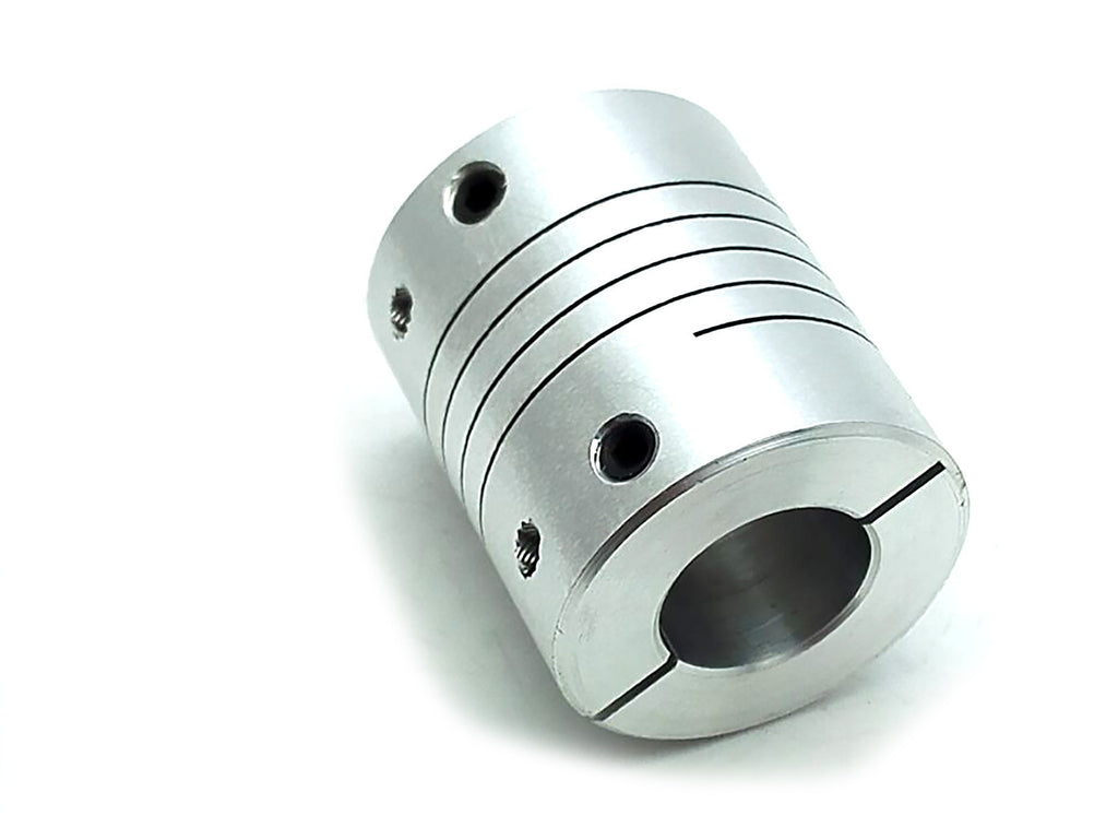 AU Stock 6.35x12.7mm 1/4"x1/2" Flexible Shaft Coupling Rigid Coupler D25mm L30mm