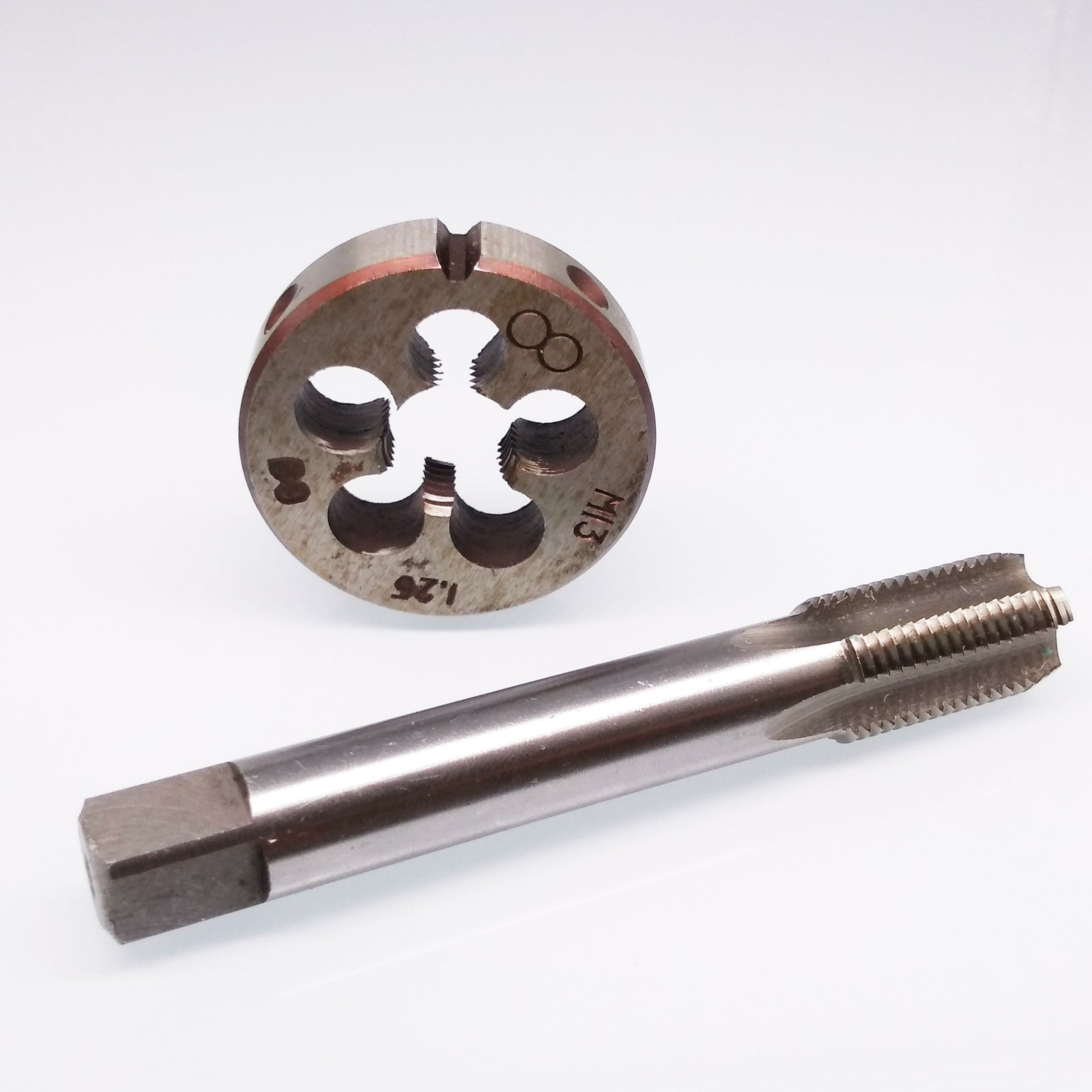 AU Stock HSS M13 x 1.25mm Tap & M13 x 1.25mm Die Metric Thread Right Hand