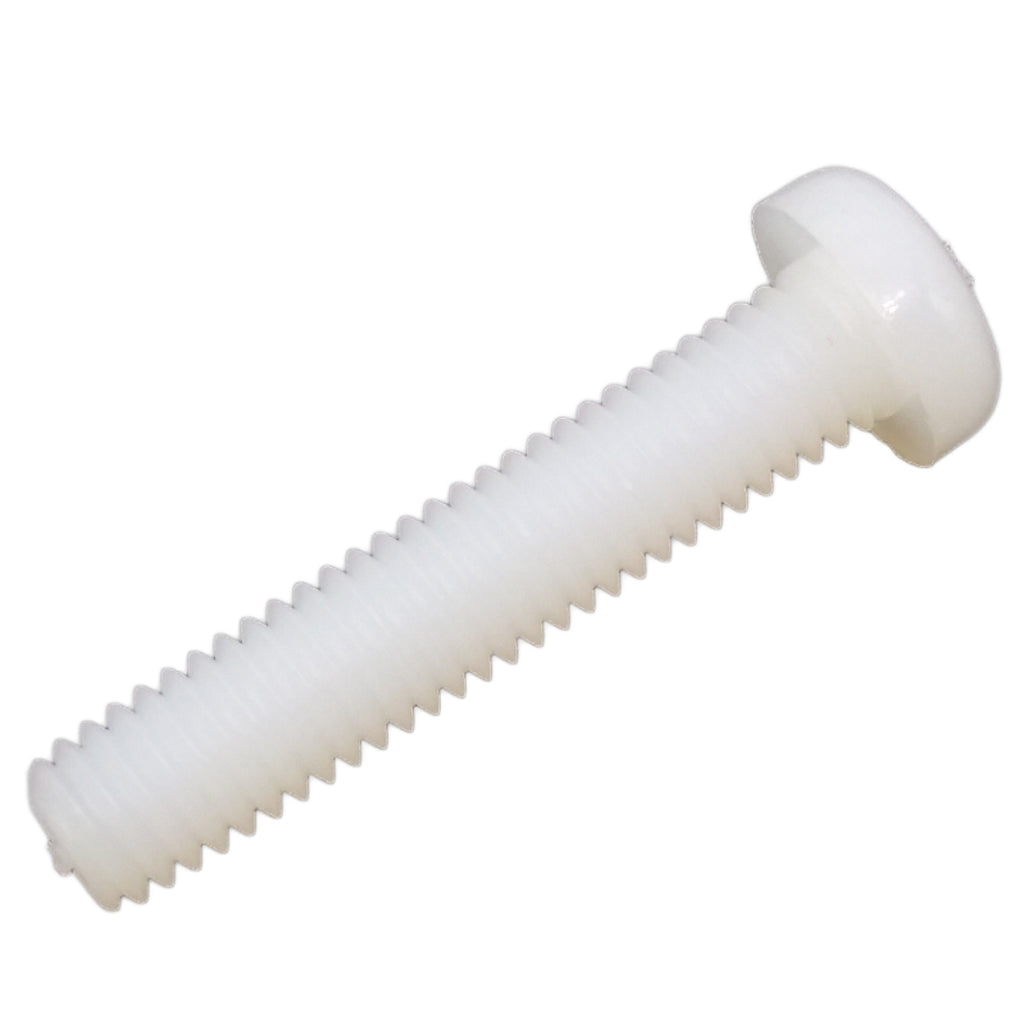 US Stock 50pcs M6 x 30mm Plastic Nylon Phillips Cross Recessed Pan Head Screws
