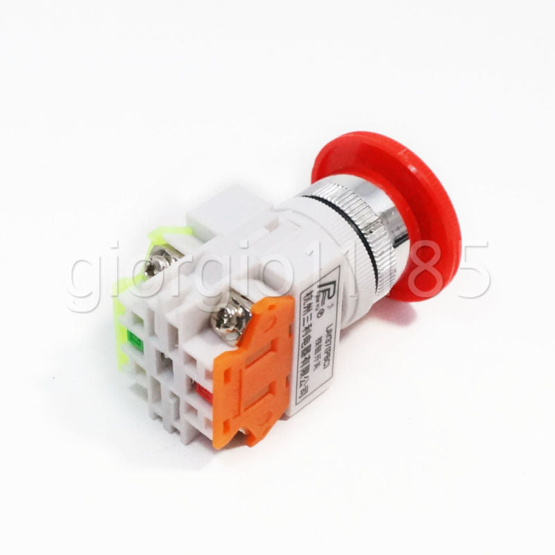 US Stock 2pcs 1NO + 1NC CNC Emergency Stop Pushbutton Switch LAY37-11ZS