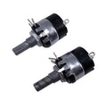US Stock 2pcs 100K ohm B100K Linear Potentiometer ON/OFF Switch WH137-2 RV137-2
