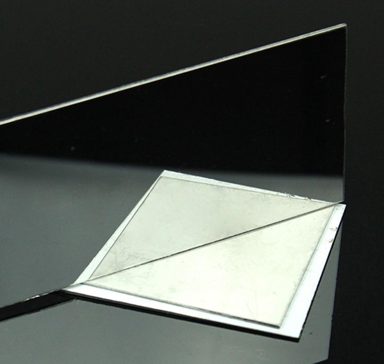 2pcs 0.8mm ±10% x 5" x 5" 304 Stainless Steel Mirror Polished Plate Sheet