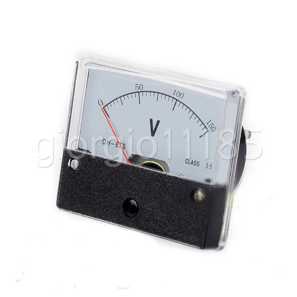 AU Stock Analog Panel Volt Voltage Meter Voltmeter Gauge DH-670 0-150V DC