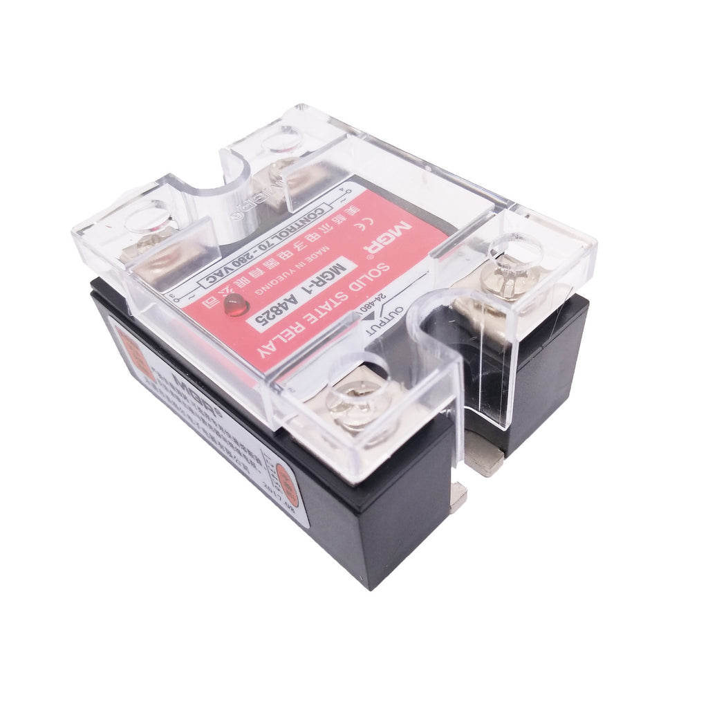 US Stock 25A Solid State Relay SSR AC-AC Input 70-280V AC Load 240-480VAC A4825