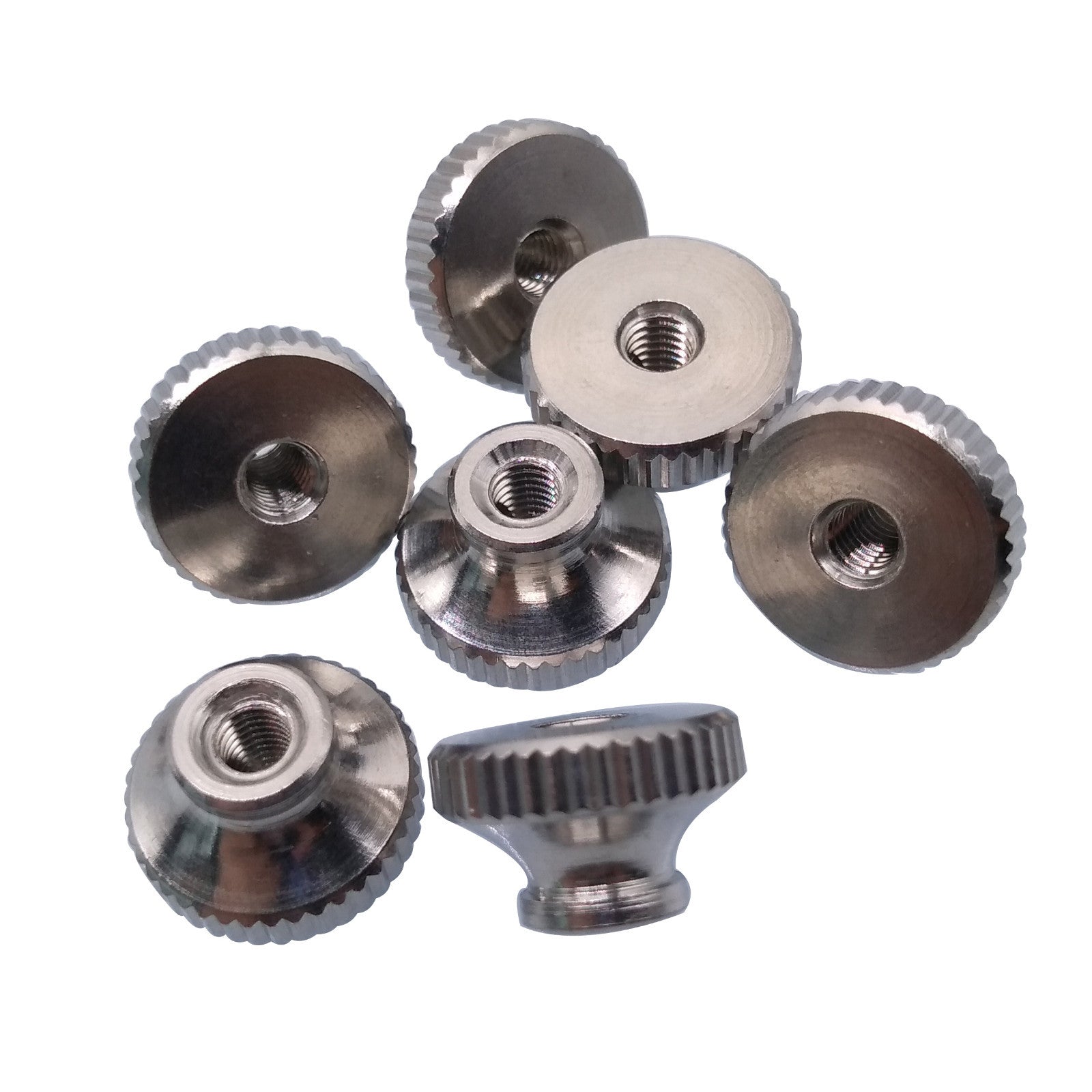 US Stock 10pcs M3 x 0.5mm Stainless Steel Knurled Thumb Nut Right Hand Thread