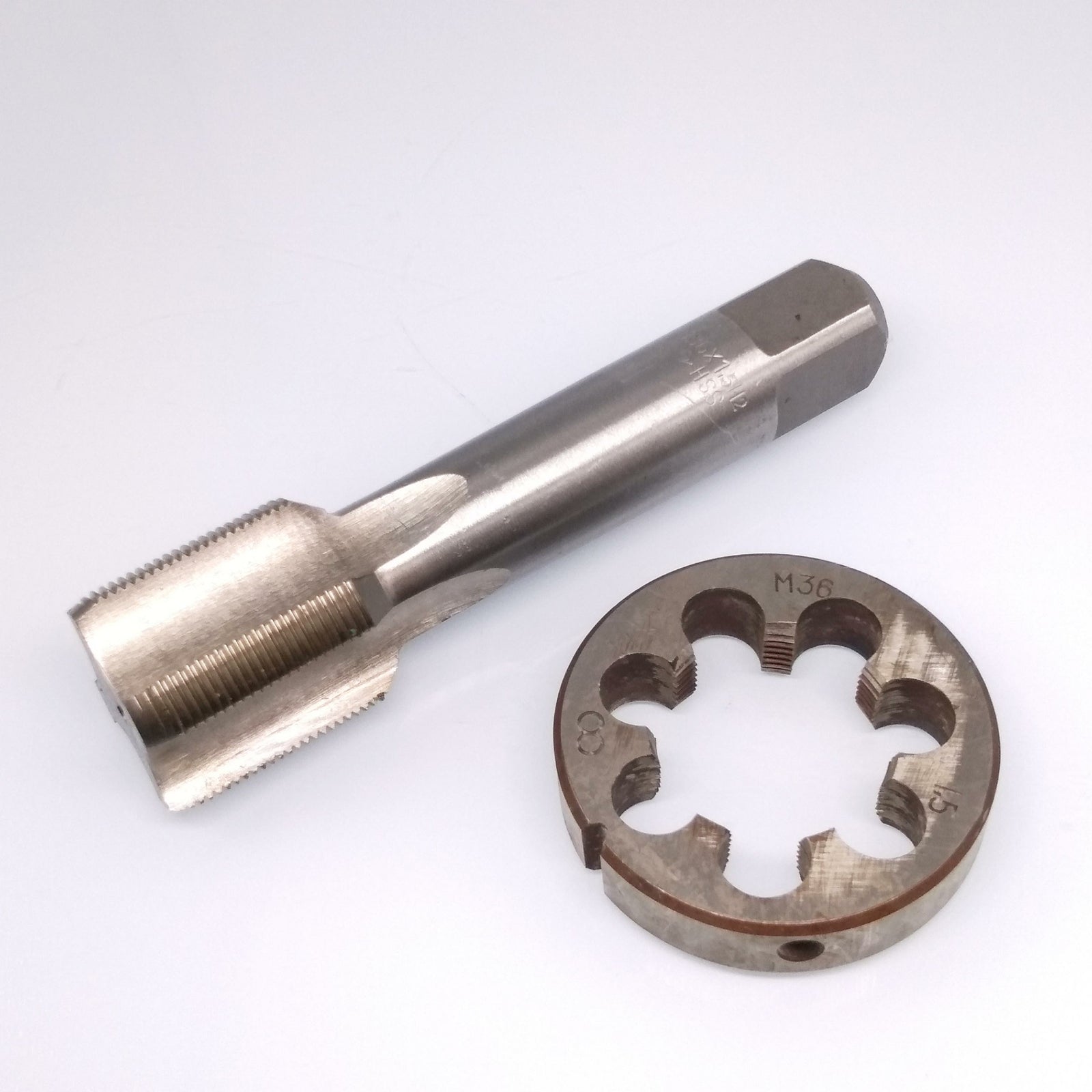 US Stock HSS M36 x 1.5mm Tap & M36 x 1.5mm Die Metric Thread Right Hand