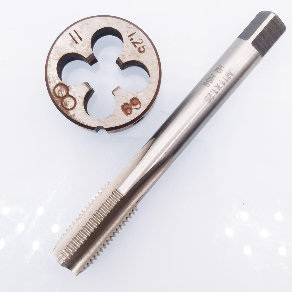 AU Stock HSS M11 x 1.25mm Tap & M11 x 1.25mm Die Metric Thread Right Hand