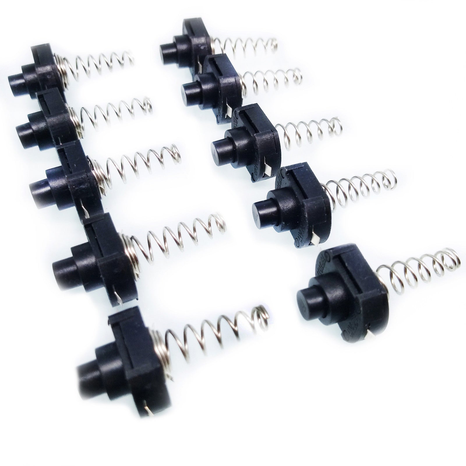 US Stock 10pc 16mm 101F On/Off Self-locking Spring Clicky Switch For Flashlights