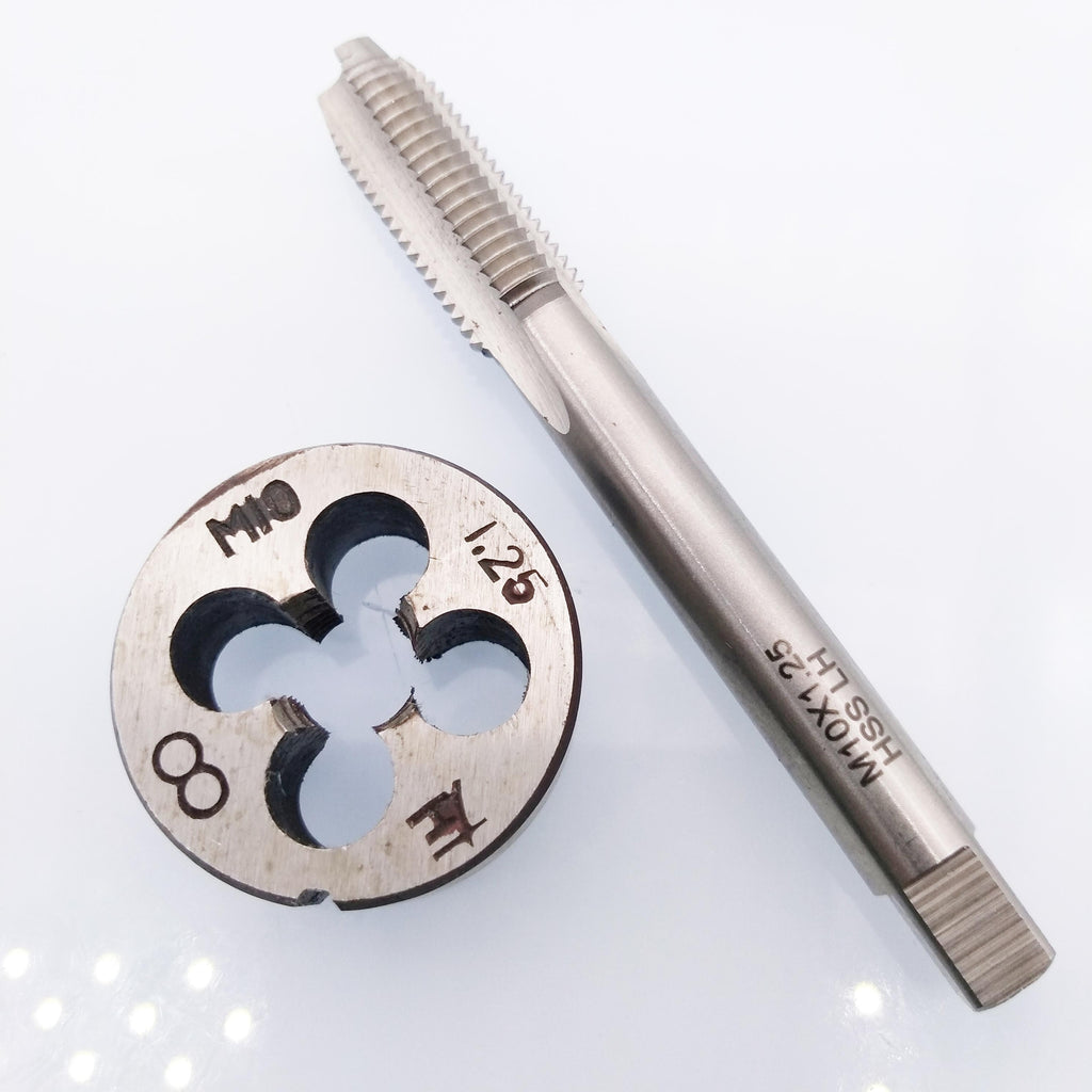 AU Stock HSS M10 x 1.25mm Tap & M10 x 1.25mm Die Metric Thread Left Hand