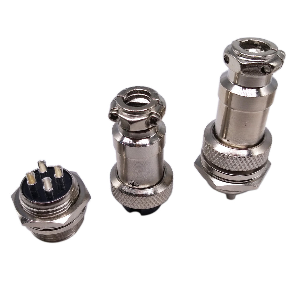 AU Stock 5 Pair Aviation Plug 4 Pin Male Female Panel Wire Connector 16mm GX16-4
