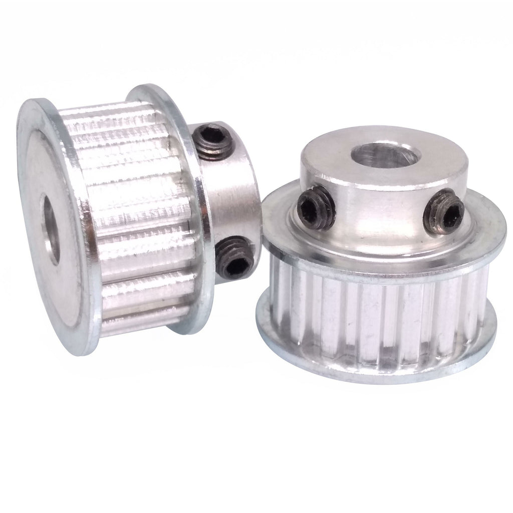 2x XL 17T Timing Belt Pulley Synchronous Wheel 8mm Bore For 10mm Width Belt