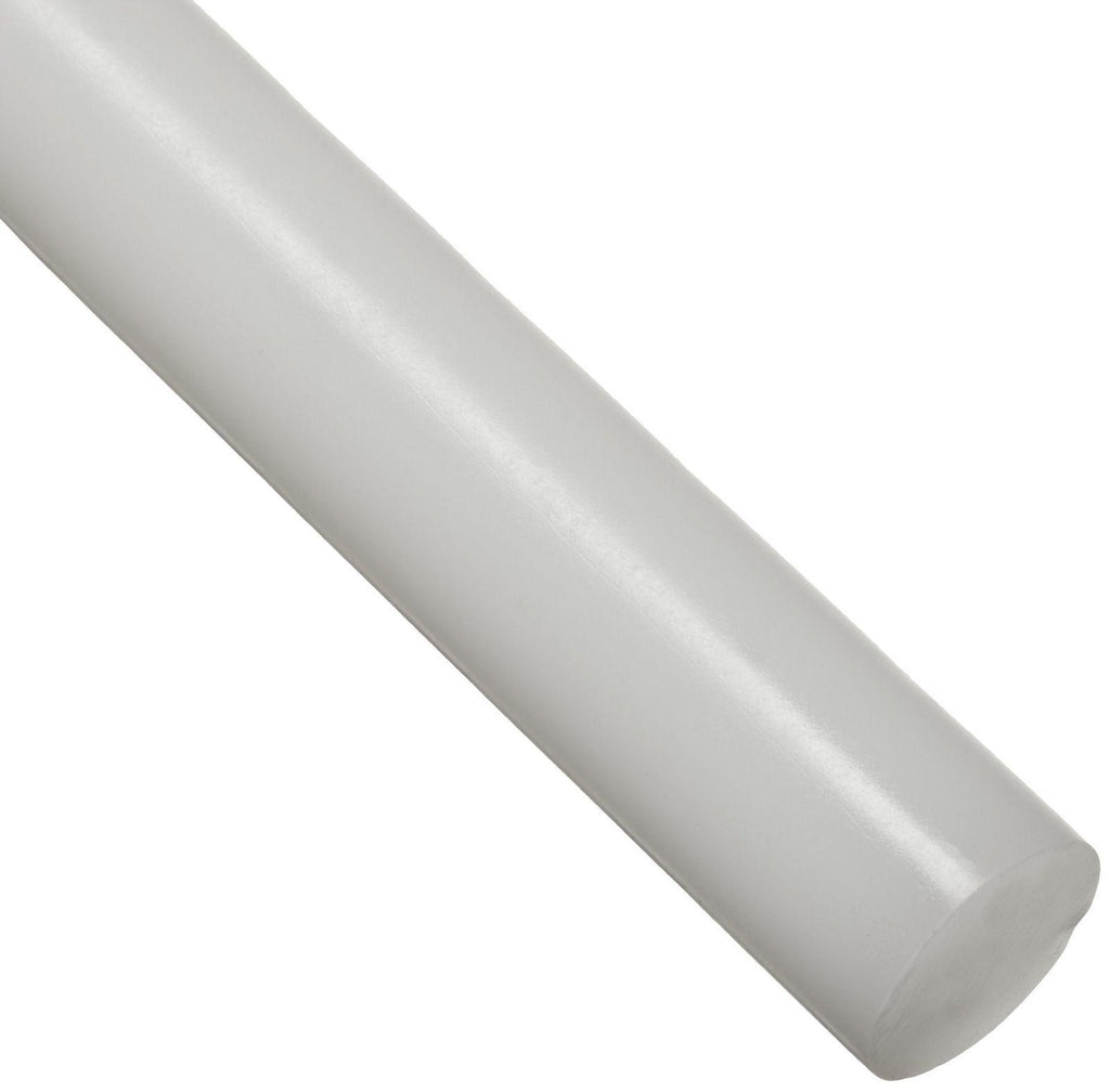US Stock Diameter 35mm ±10% Length 13 inch UHMW PE Plastic Rod Natural White