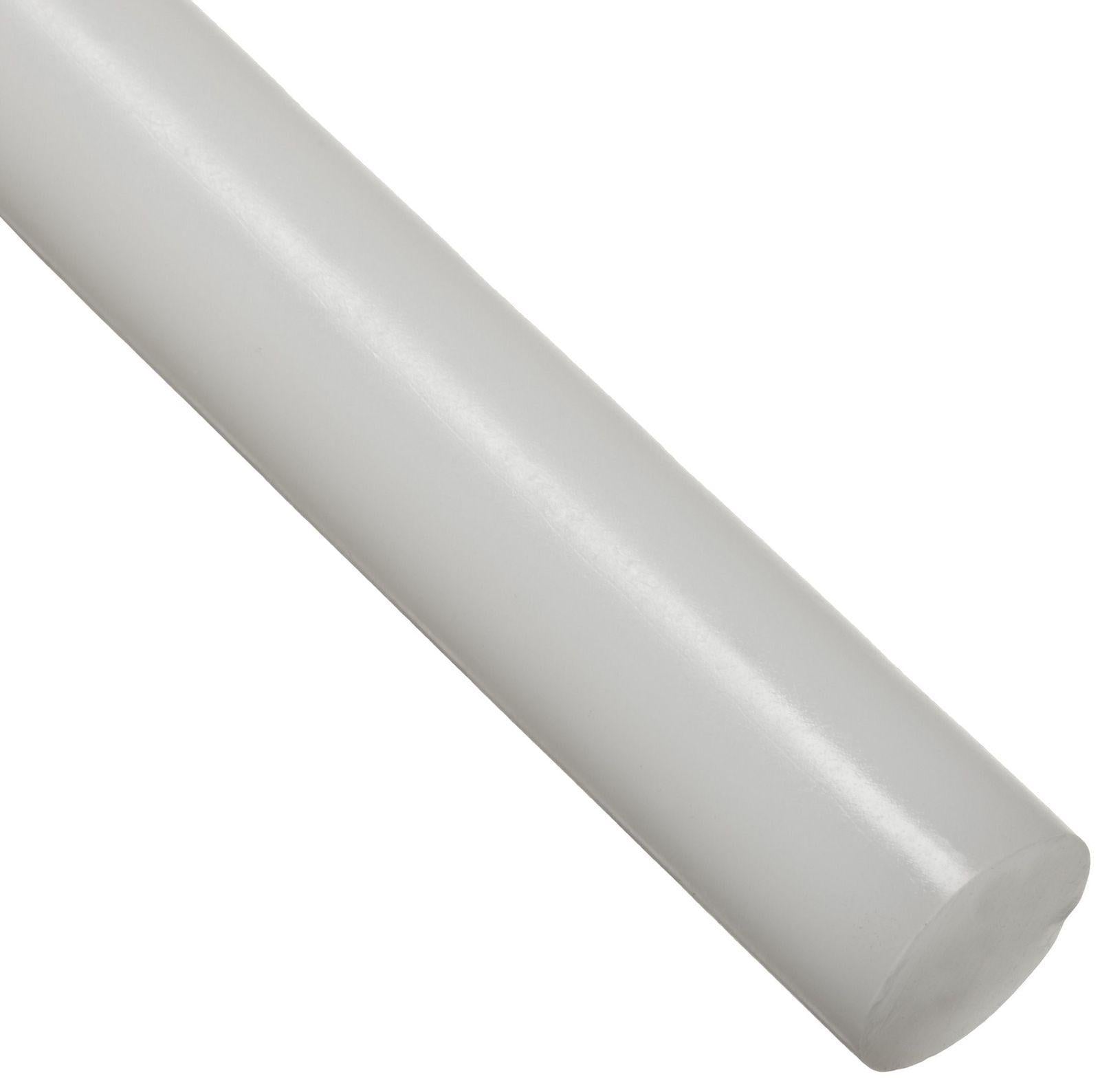 US Stock Diameter 35mm ±10% Length 13 inch UHMW PE Plastic Rod Natural White