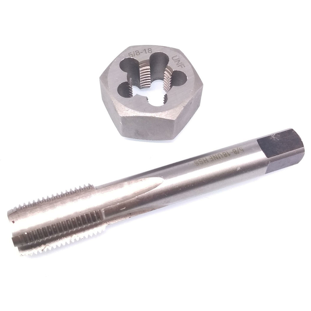 US Stock HSS 5/8-18 Tap & 5/8-18 Hexagon Die Thread Right Hand Set