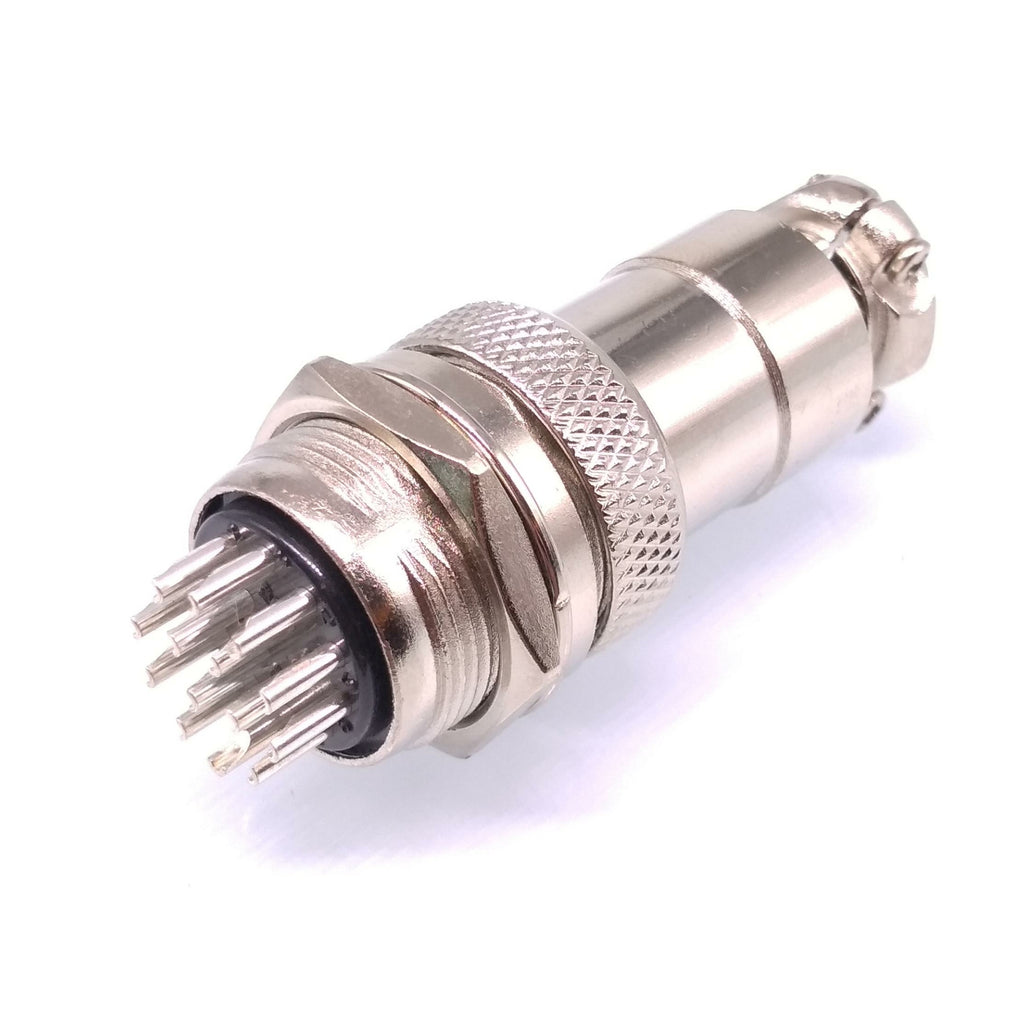 1Set GX20 14Pin 20mm Panel Mounting Metal Aviation Connector Plug + Socket
