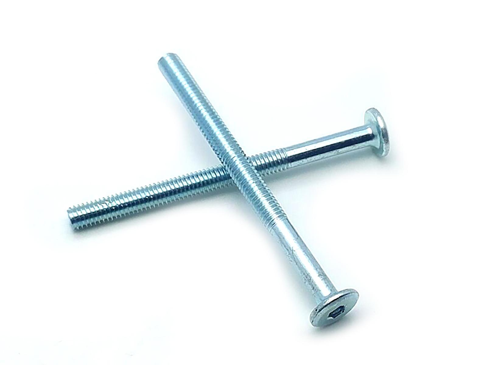 US Stock 10x M6x75mm Furniture SHCS Flat Round Socket Head Cap Screws Allen Bolt