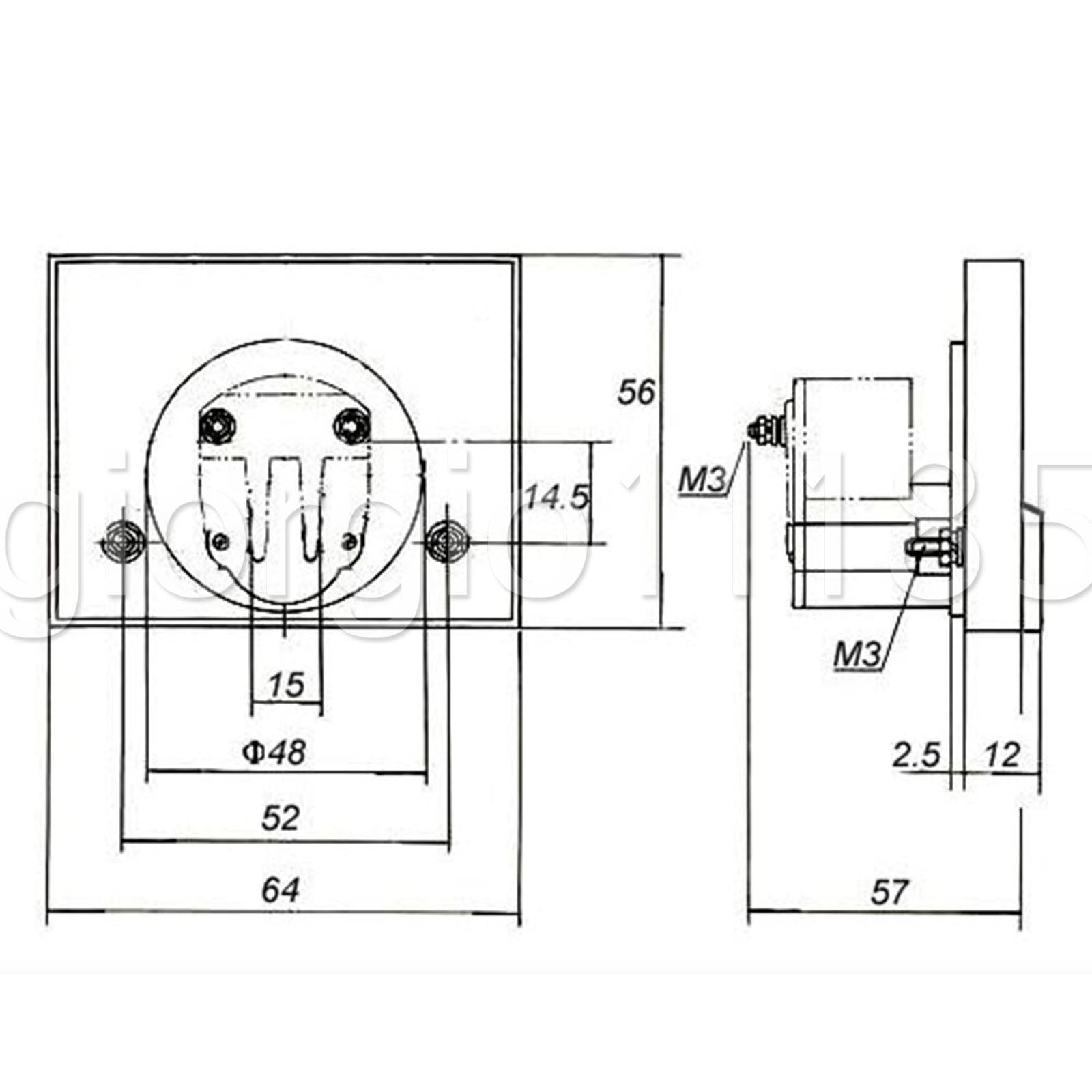 US Stock Analog Voltmeter Panel Pointer Volt Voltage Meter Gauge 85L1 AC 0-250V