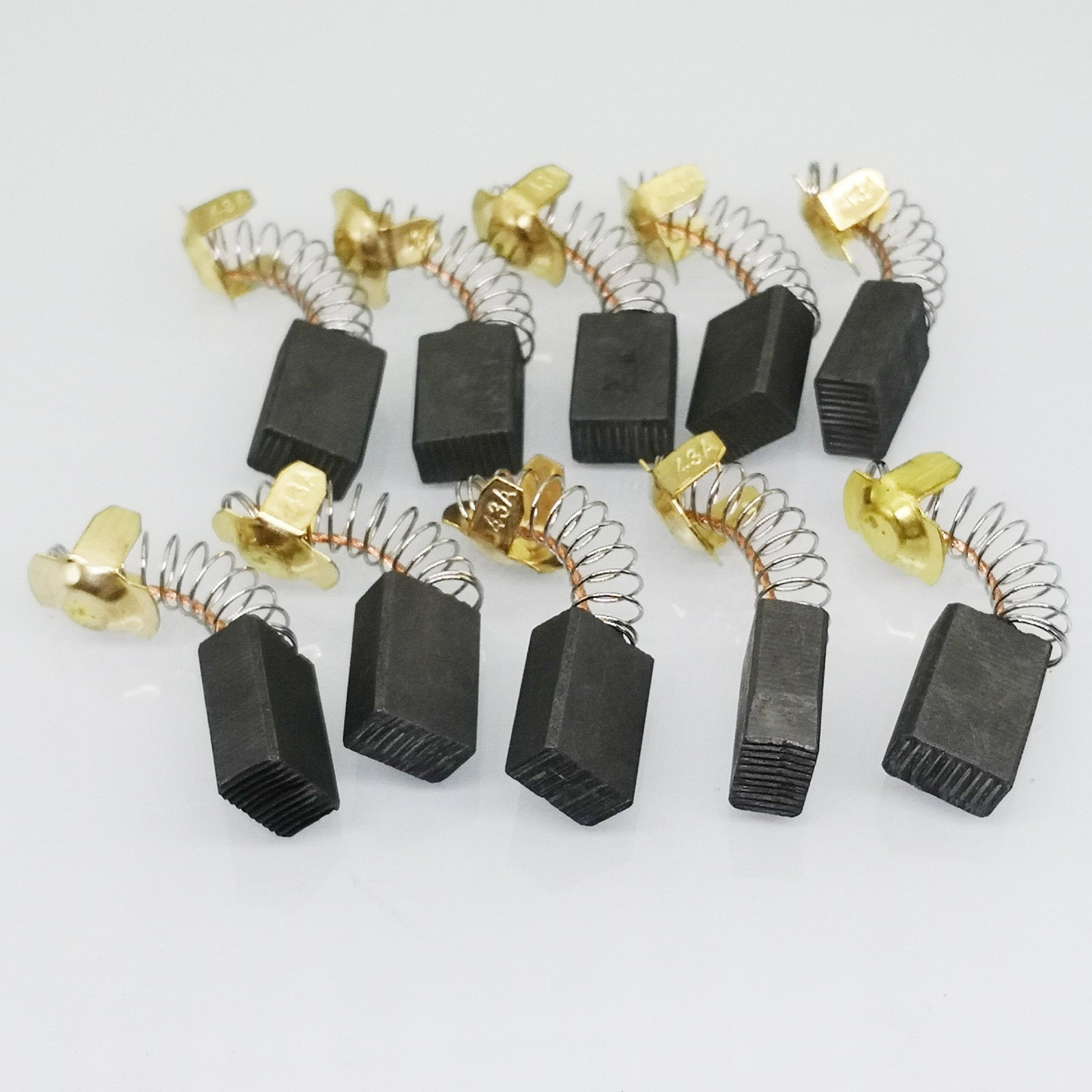 10pcs 7mm x 11mm x 18mm Carbon Brushes Motor Brush Set Replacement #43