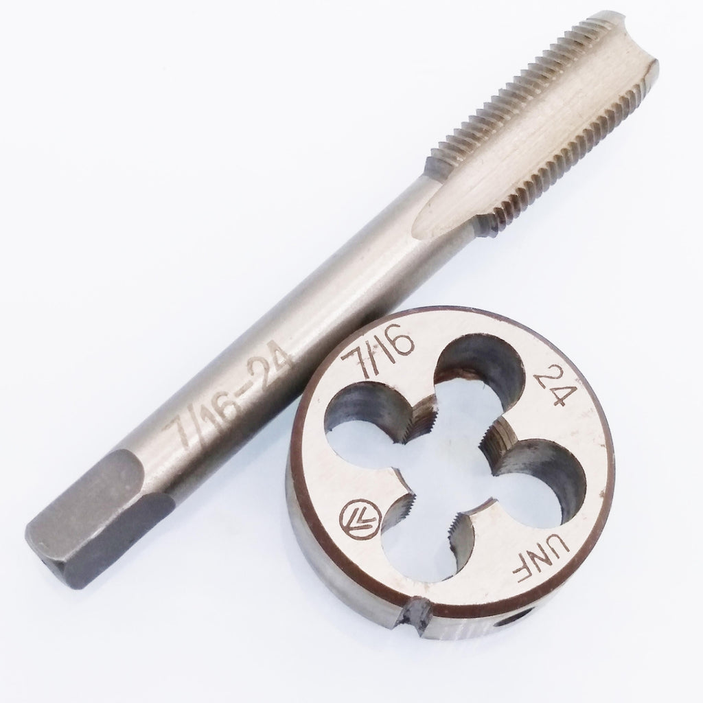 HSS 7/16-24 UNF Tap & 7/16-24 UNF Die Right Hand