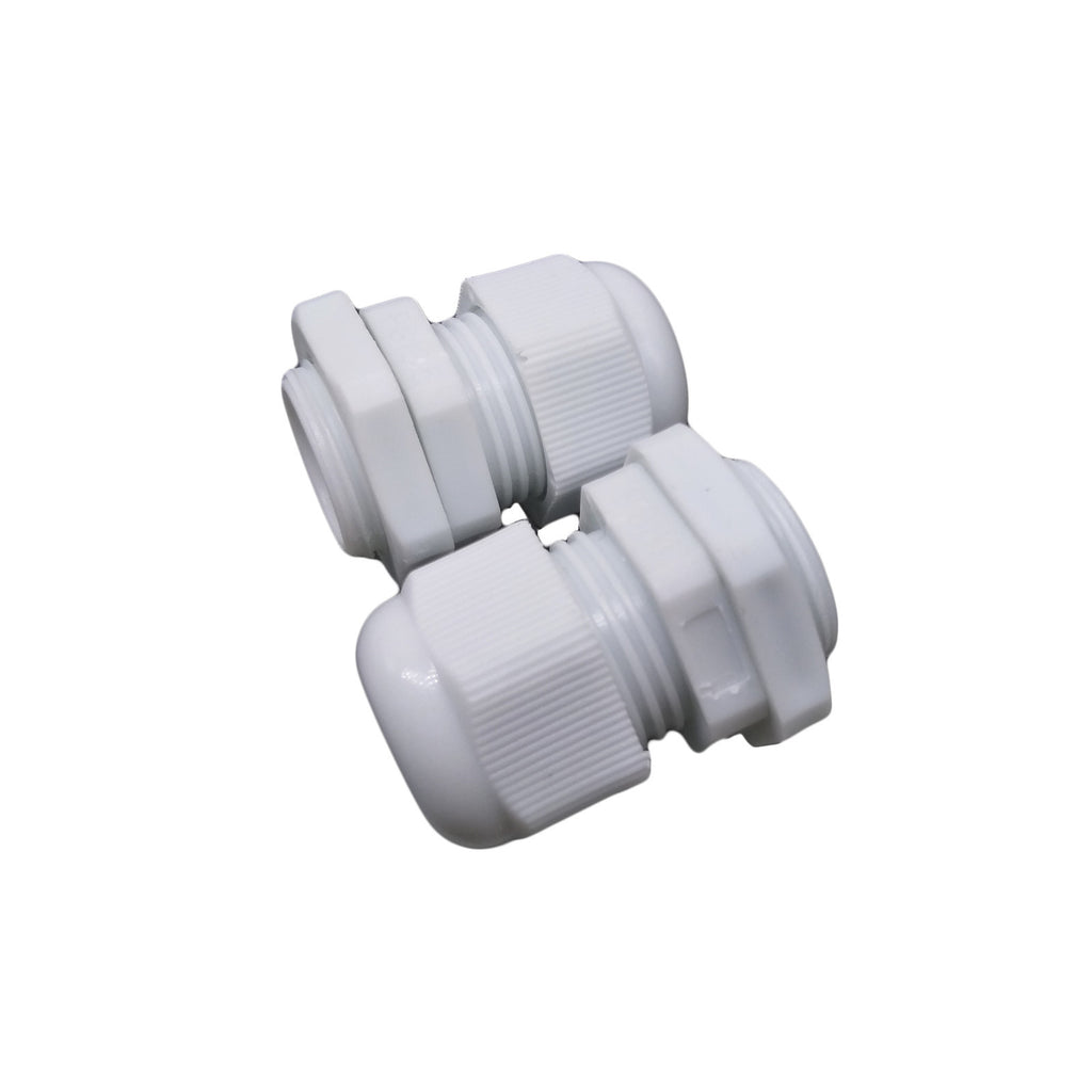 US Stock 10pcs PG13.5 White Waterproof Cable Gland Connector Cable Range 6-12mm