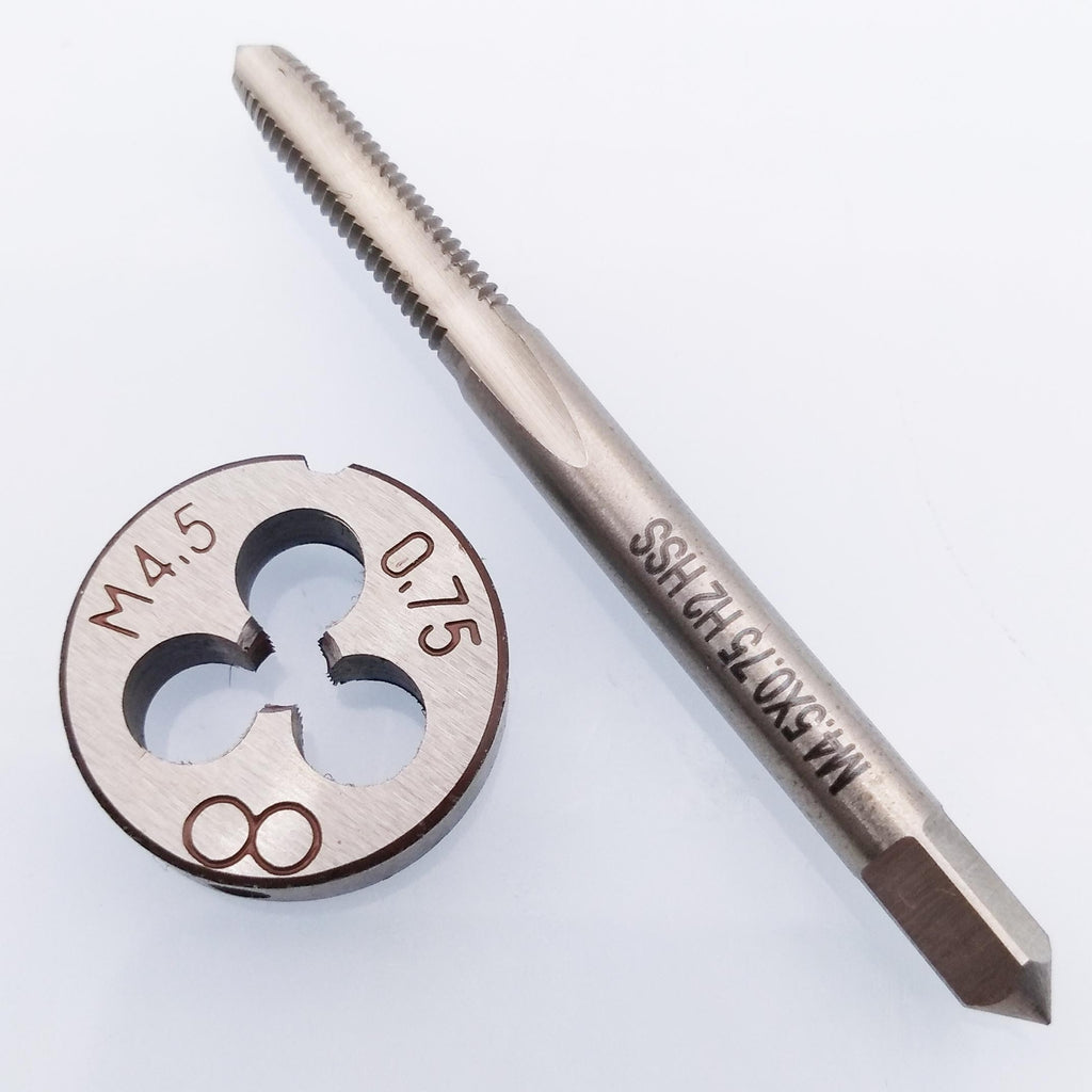 US Stock HSS M4.5 x 0.75mm Tap & M4.5 x 0.75mm Die Metric Thread Right Hand