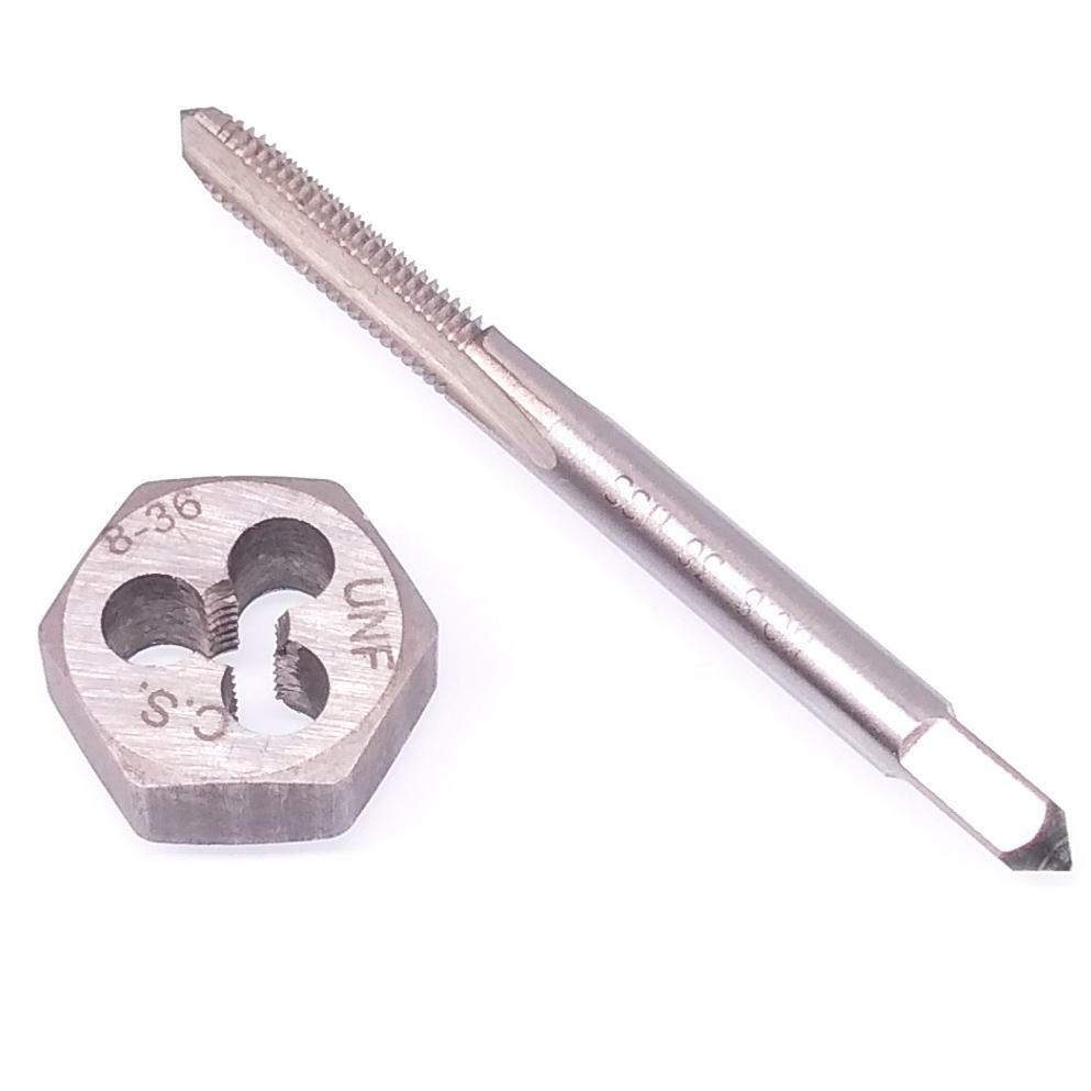 US Stock HSS 8-36 Tap & 8-36 Hexagon Die Thread Right Hand Set