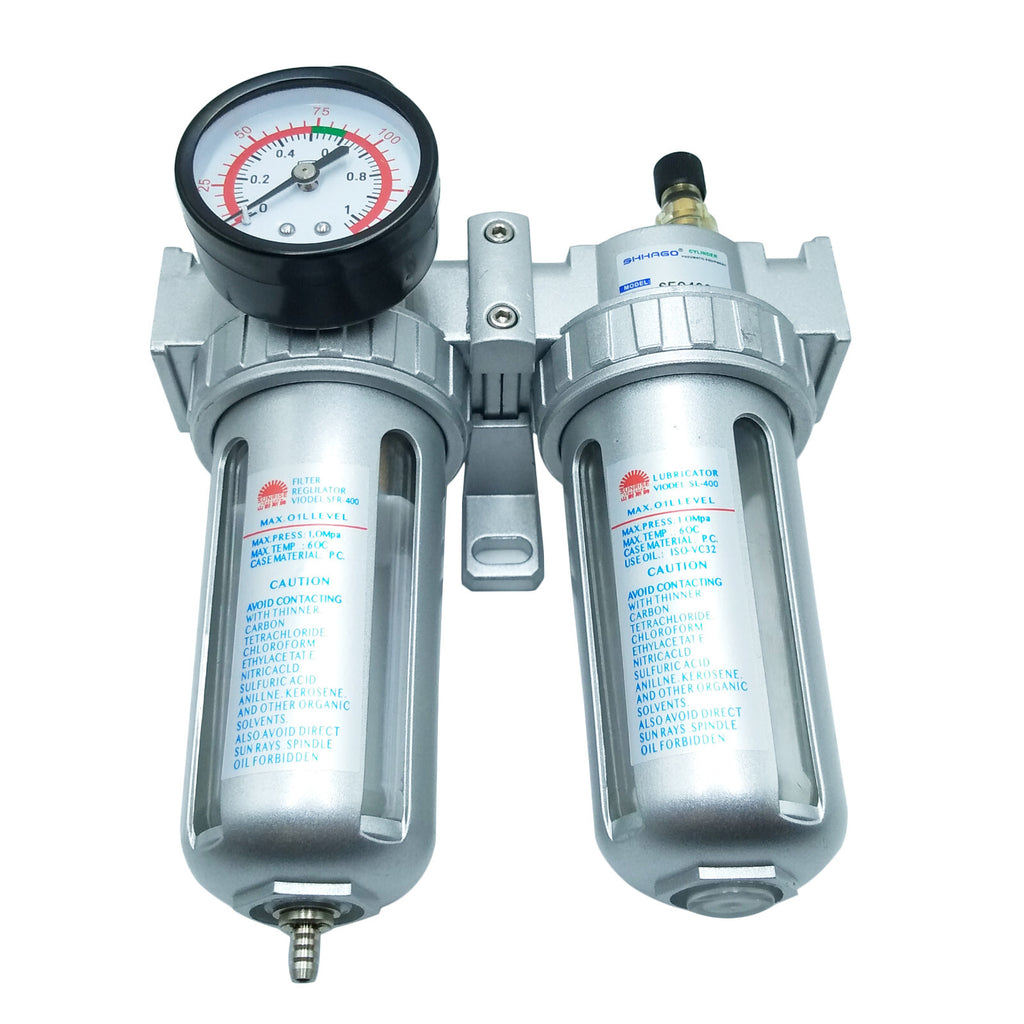 US Stock SFC-400 G1/2'' Pneumatic Air Filter Regulator Lubricator SL400A BSP 1/2