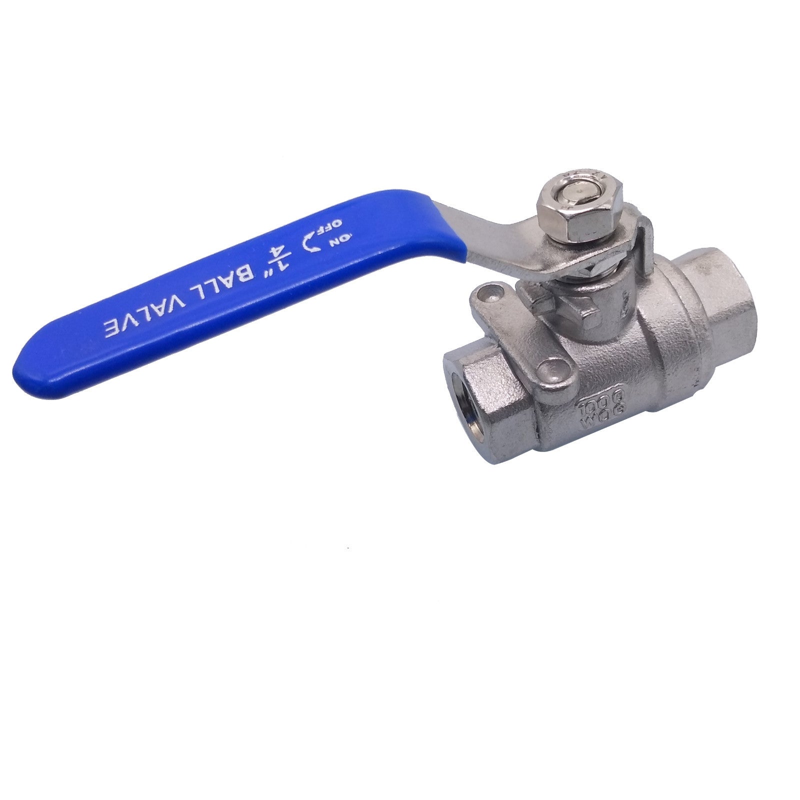 US Stock 1/4" NPT Female 304 Stainless Steel Full Port Ball Valve WOG1000