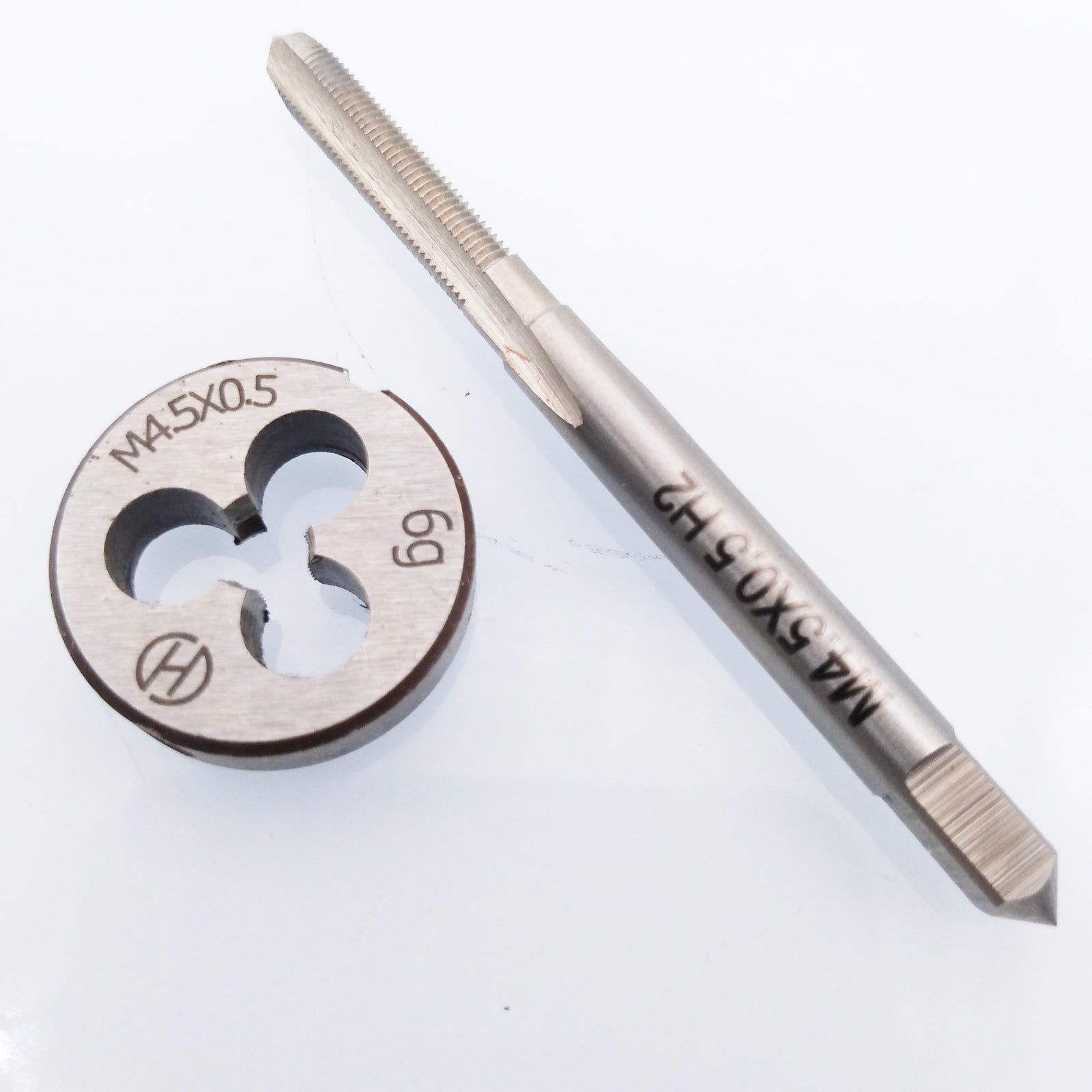 US Stock HSS M4.5 x 0.5mm Tap & M4.5 x 0.5mm Die Metric Thread Right Hand