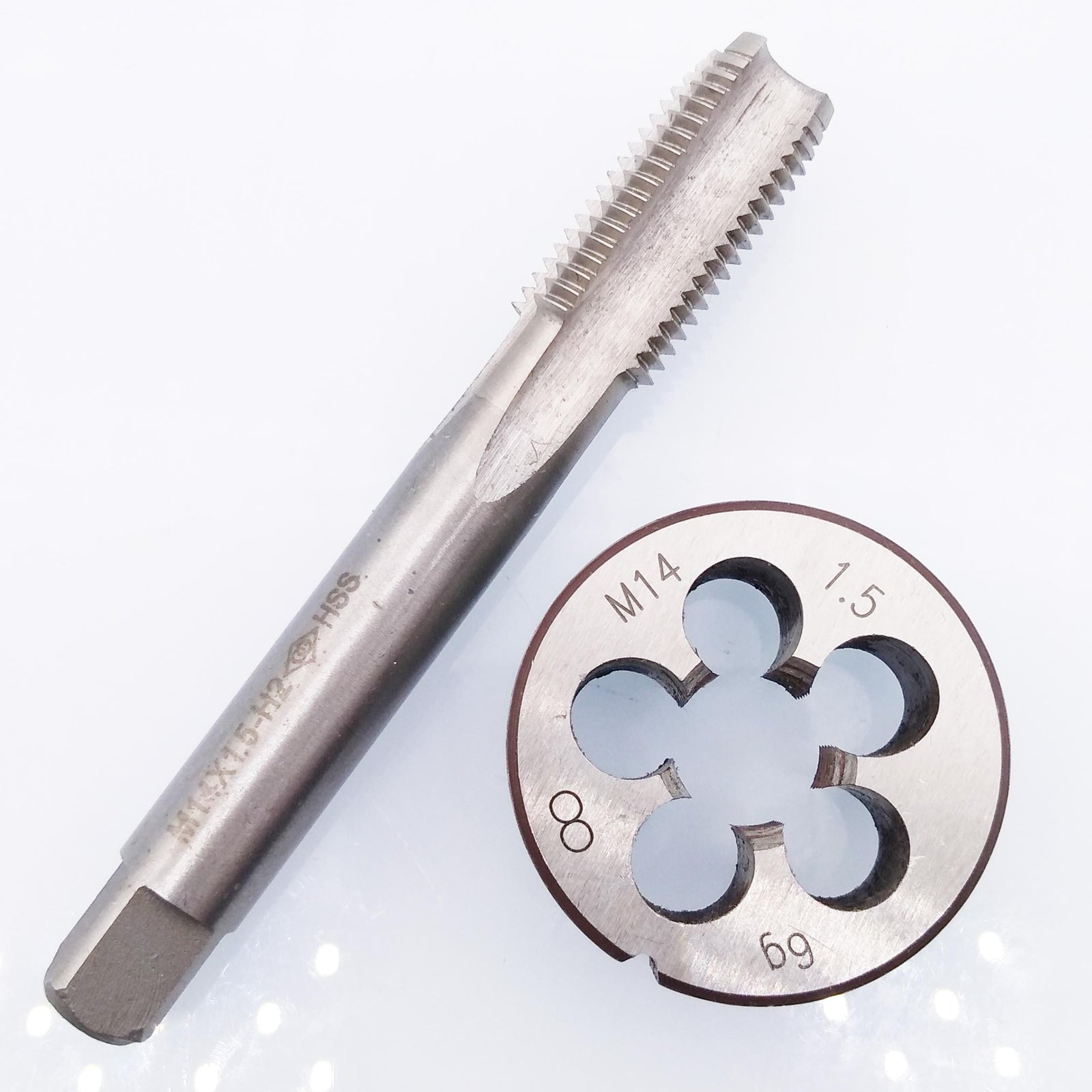 HSS M14 x 1.5mm Tap & M14 x 1.5mm Die Metric Thread Right Hand