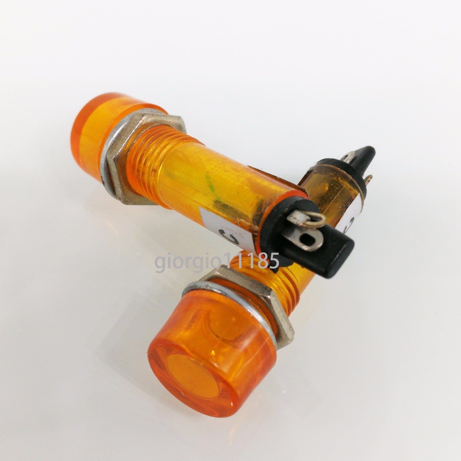 US Stock 5x Yellow XD10 12V DC 10mm Power Signal Indicator Light Mini Pilot Lamp