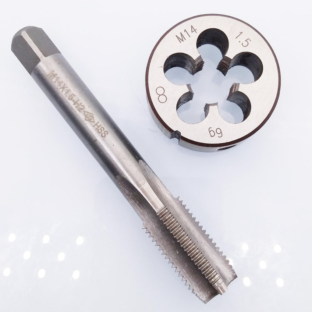 US Stock HSS M14 x 1.5mm Tap & M14 x 1.5mm Die Metric Thread Right Hand