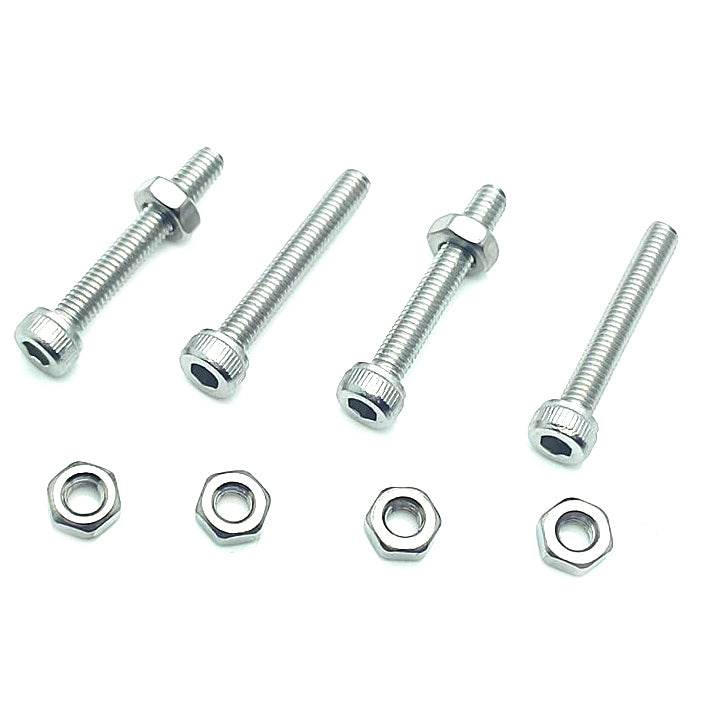 US Stock 50x M3 x 20mm Hex Socket Screw Bolt Knurling DIN912 Stainless Steel Nut