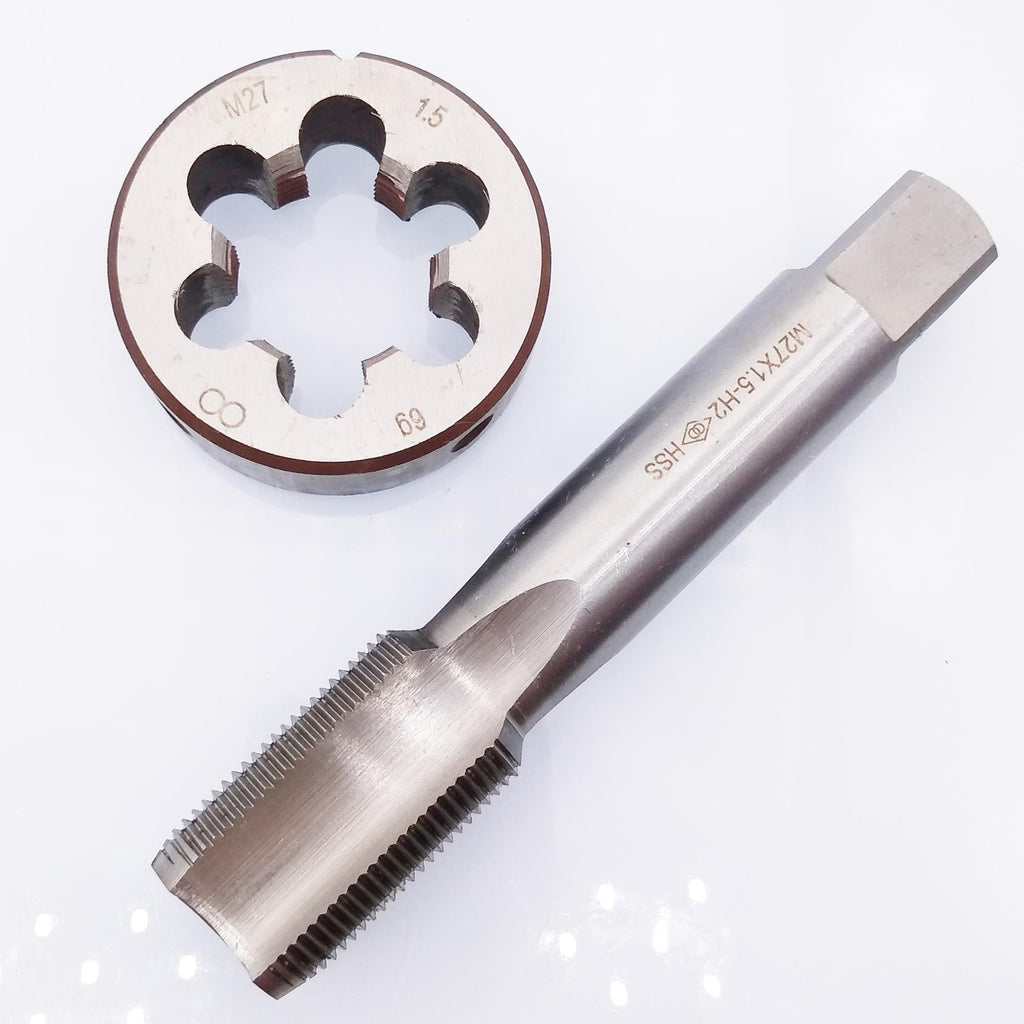HSS M27 x 1.5mm Tap & M27 x 1.5mm Die Metric Thread Right Hand