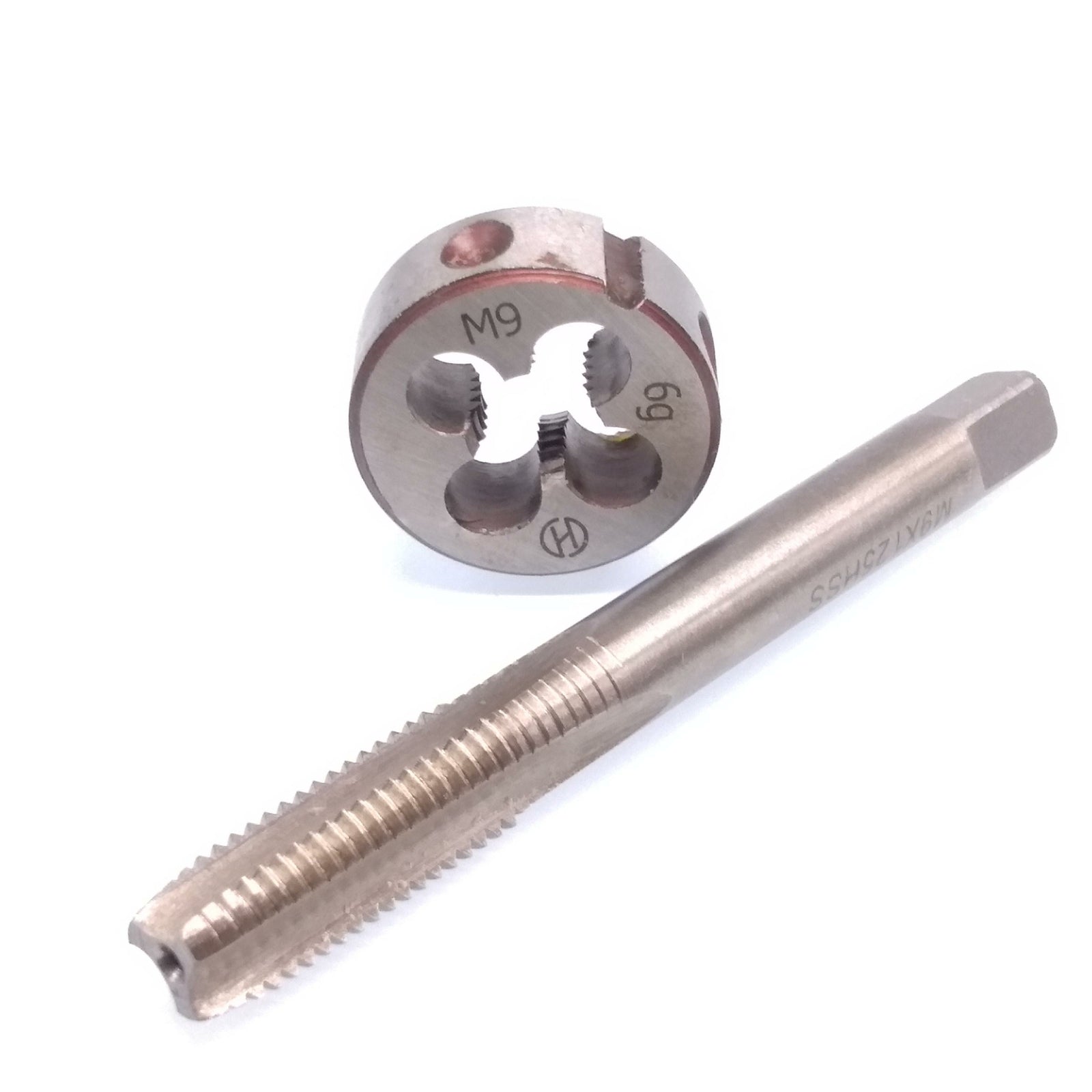 US Stock HSS M9 x 1.25mm Tap & M9 x 1.25mm Die Metric Thread Right Hand